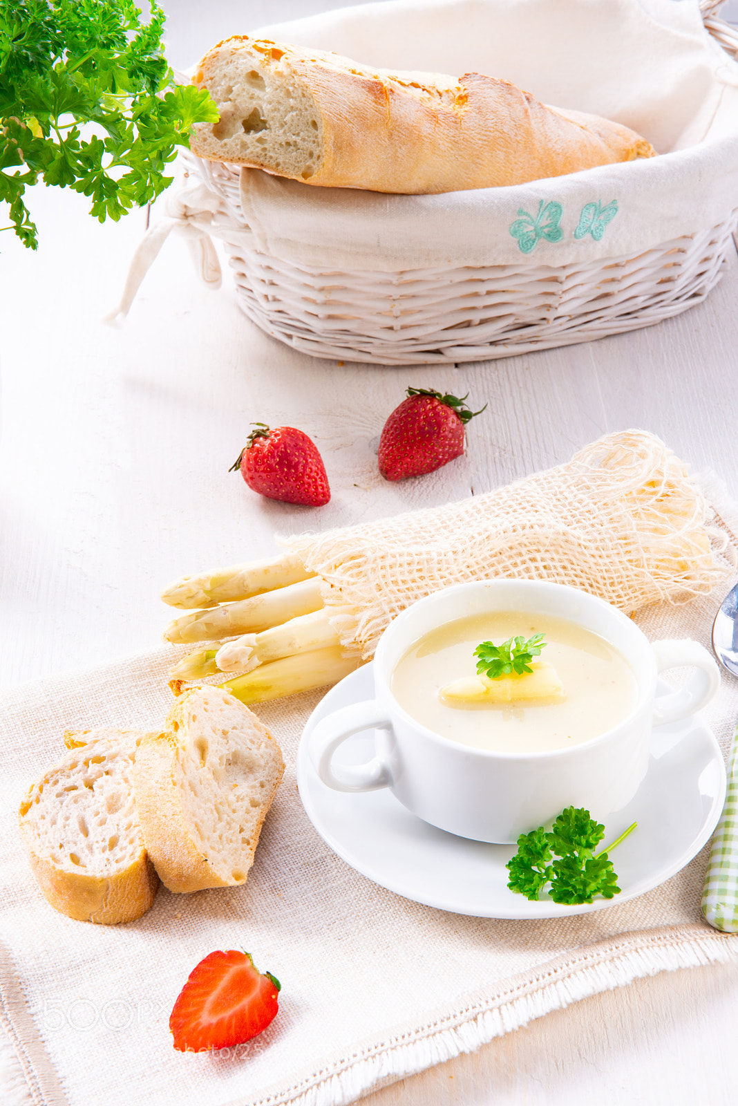 Nikon D810 sample photo. Asparagus cream soup with photography