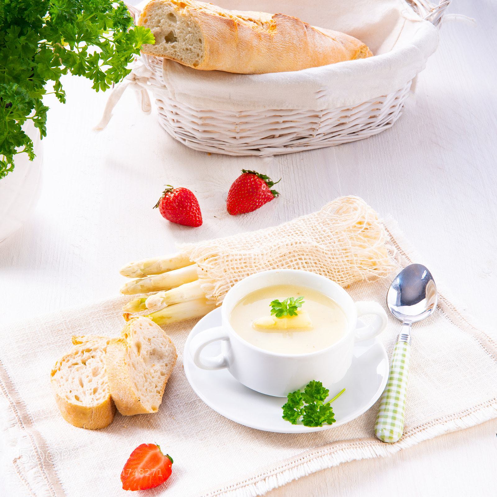 Nikon D810 sample photo. Asparagus cream soup with photography