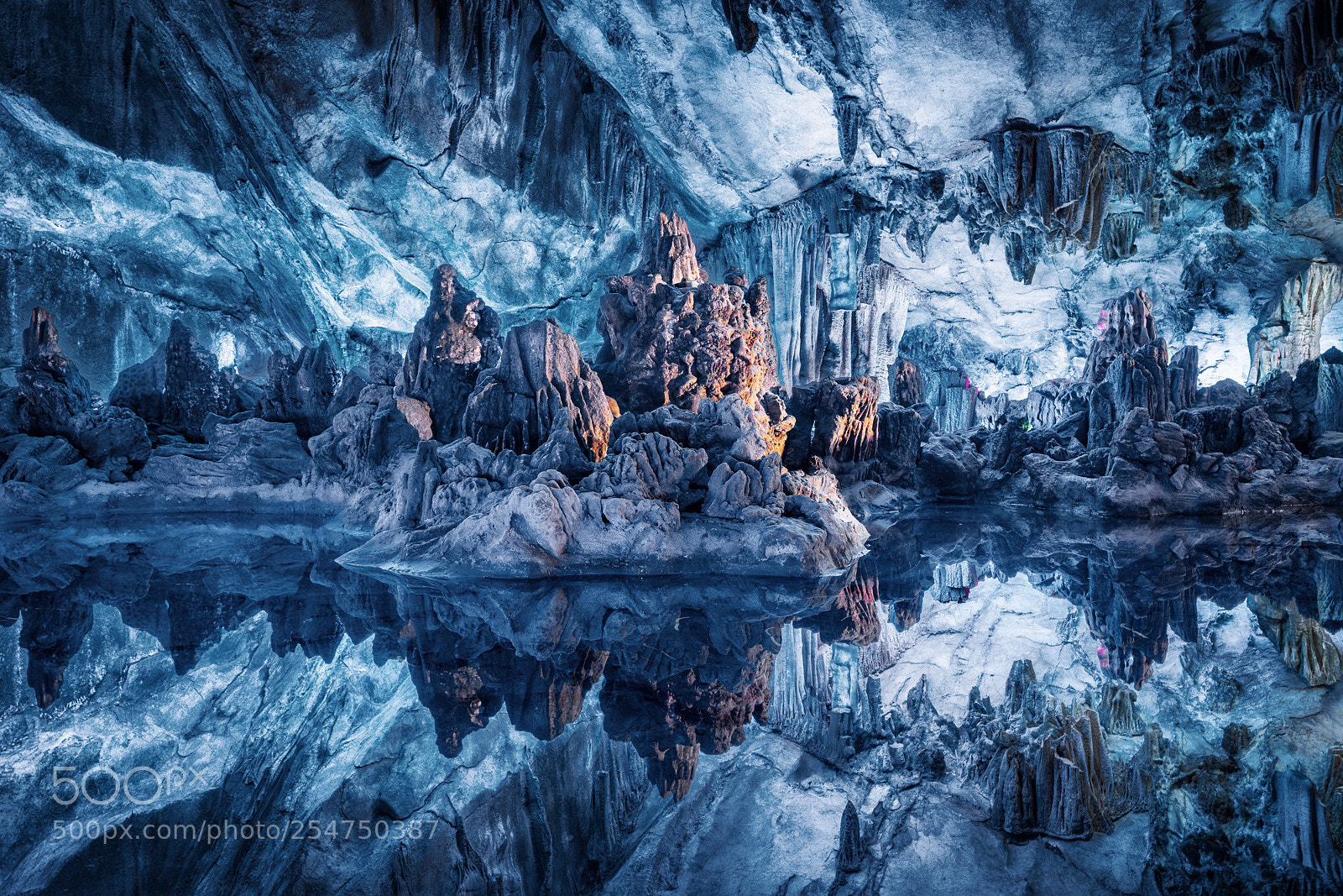 Sony a7R III sample photo. The blue cave guilin photography