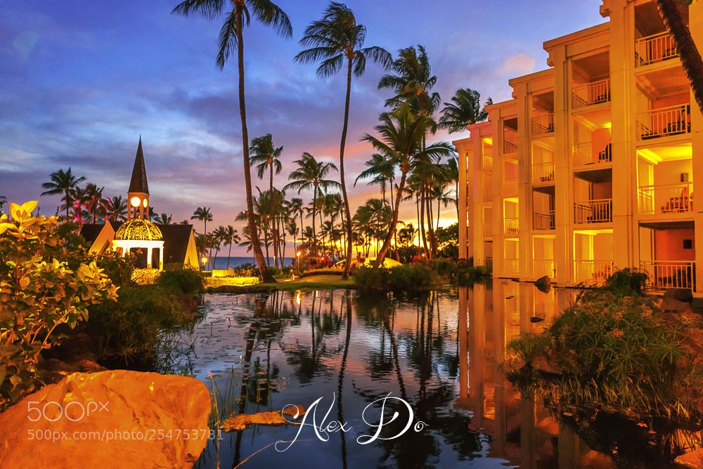 Canon EOS 5D Mark IV sample photo. Sunset at grand wailea photography