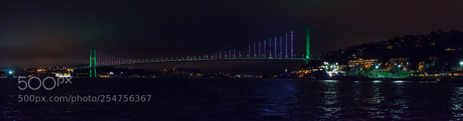 Nikon D7000 sample photo. Istanbul bridge pano photography