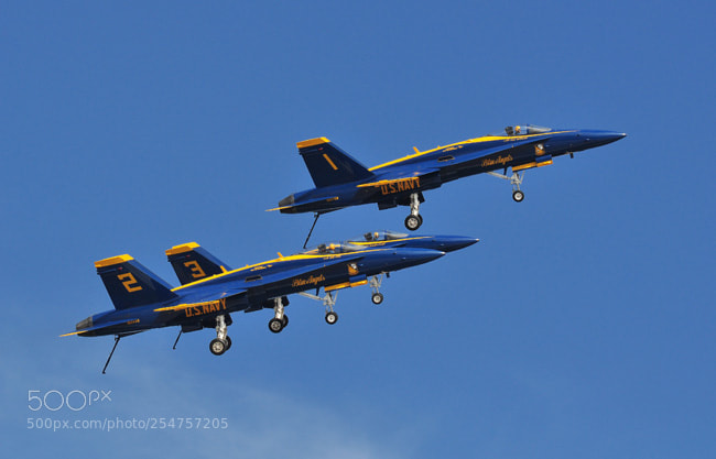 Nikon D5000 sample photo. Blue angels photography