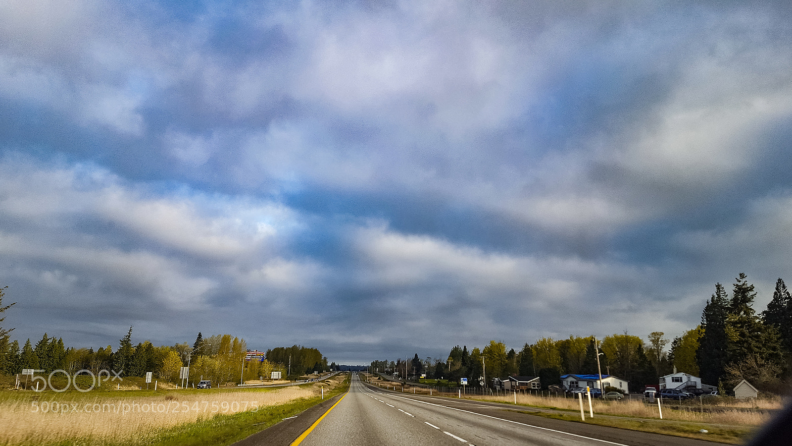 Samsung GALAXY S6 edge sample photo. Big sky long road photography