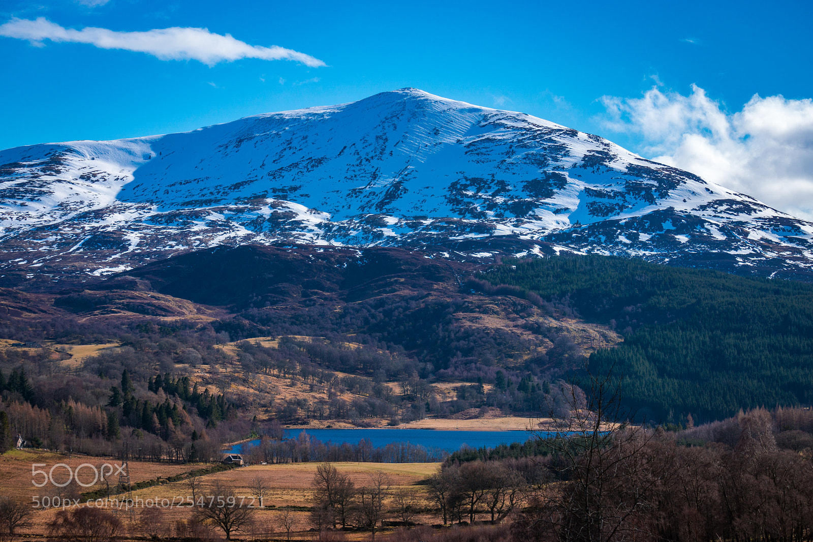Sony a6000 sample photo. Snowy mountain in scotland photography