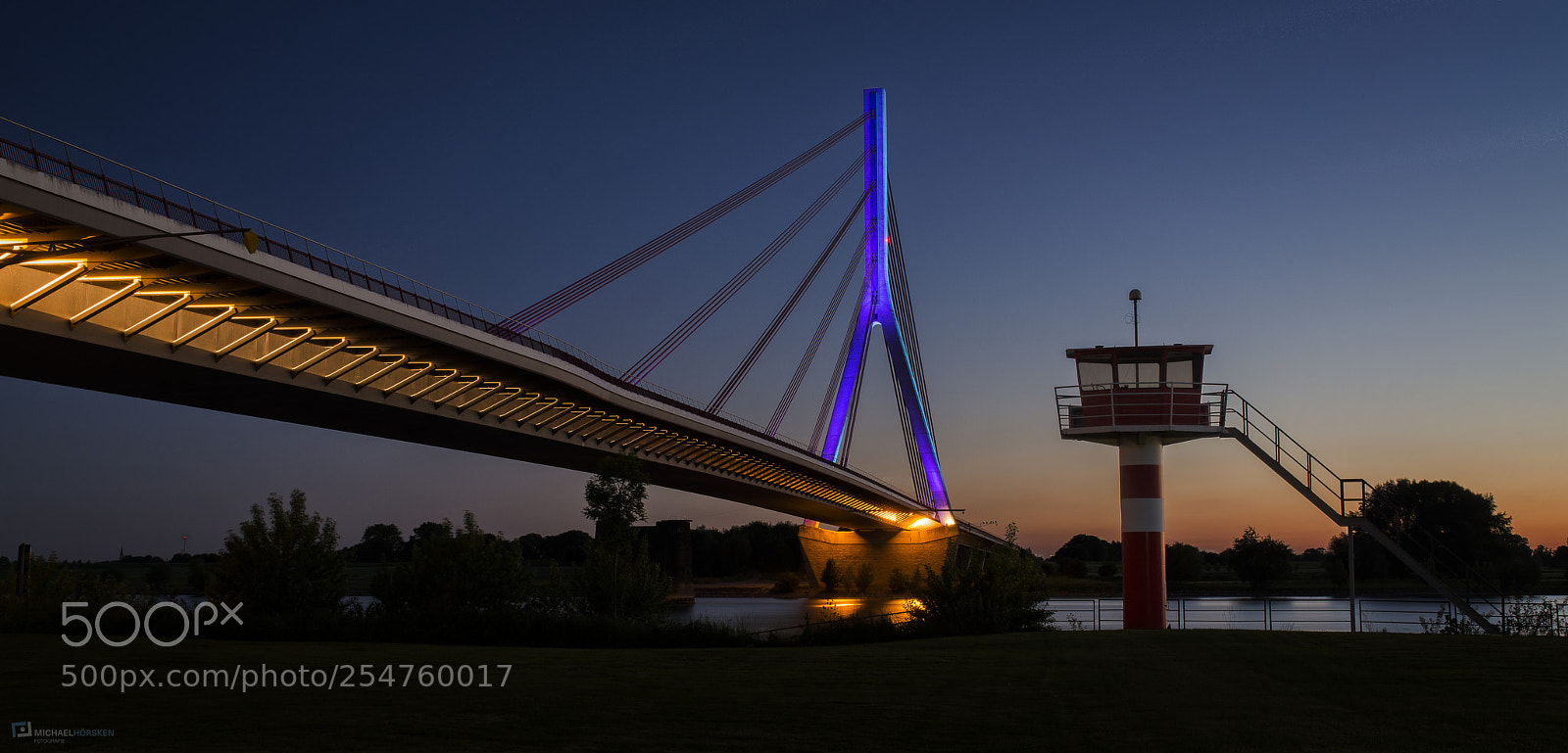 Nikon D800E sample photo. Rhine-bridge photography