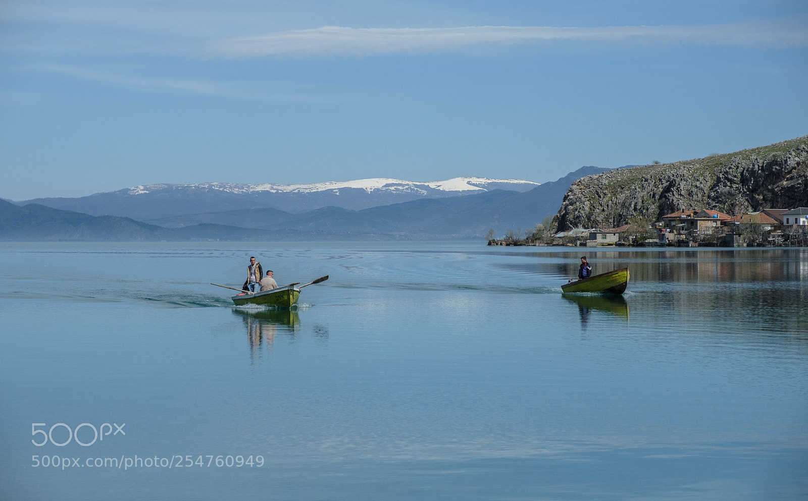 Fujifilm X-T2 sample photo. Fishermen, lake ohrid photography