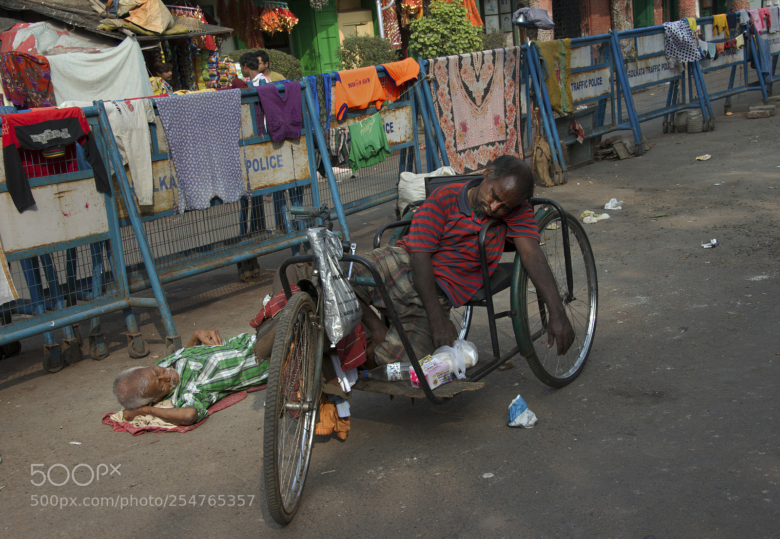 Nikon D800E sample photo. Rickshaw driver asleep on photography