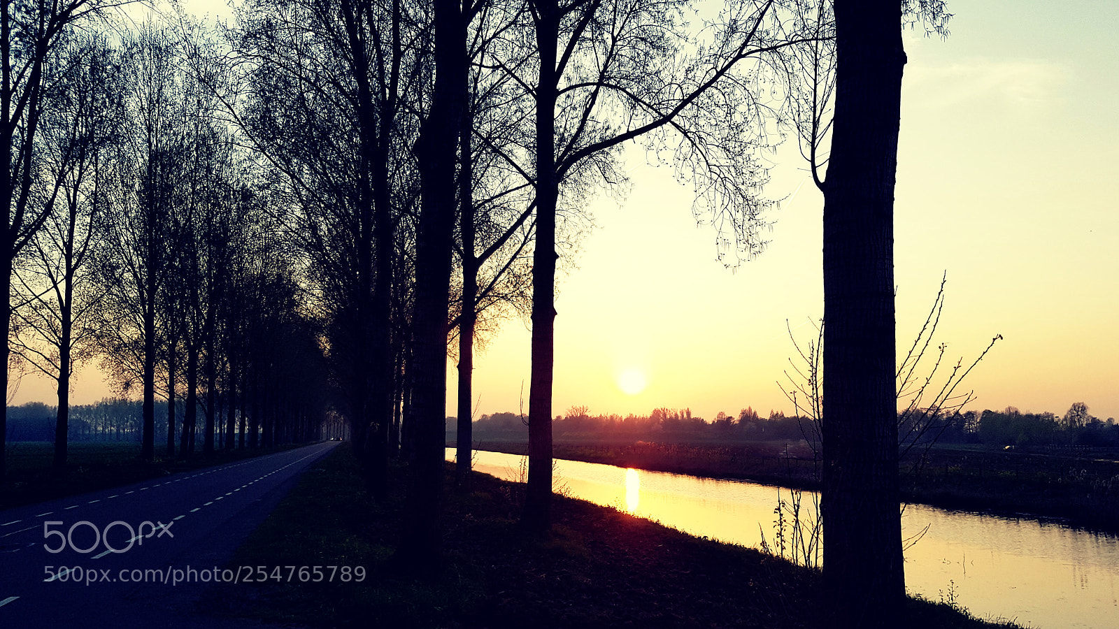 Samsung Galaxy S7 Edge sample photo. Sunset reflection photography