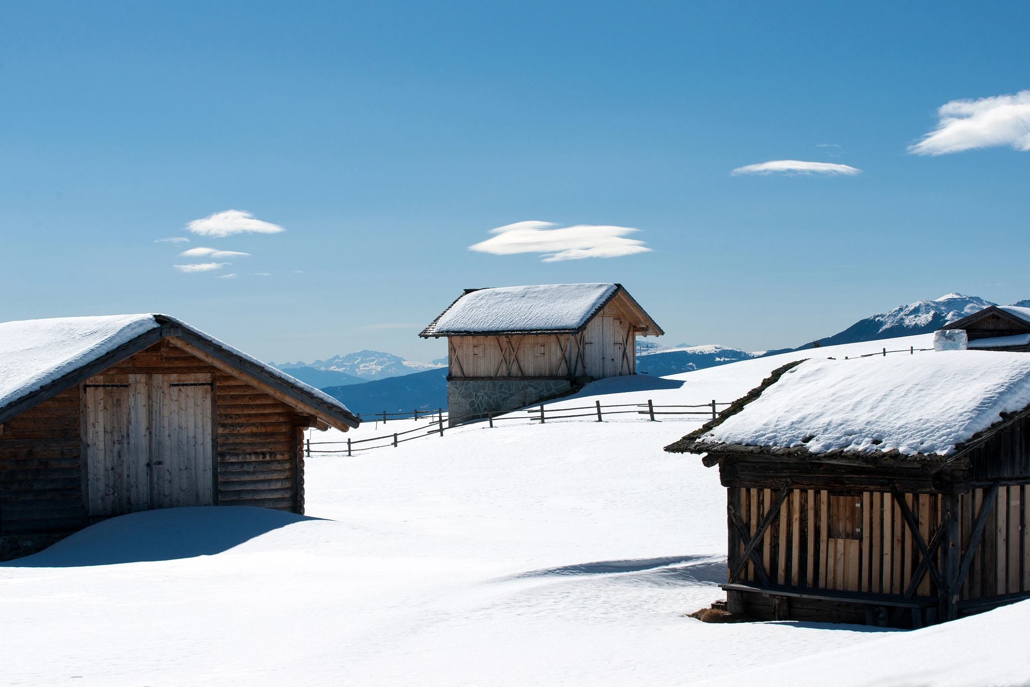 Sony Alpha DSLR-A900 sample photo. Three huts photography