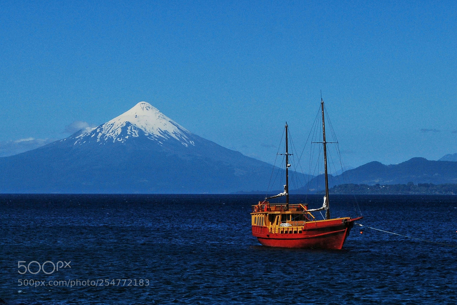 Nikon D60 sample photo. Grande vulcão osorno photography