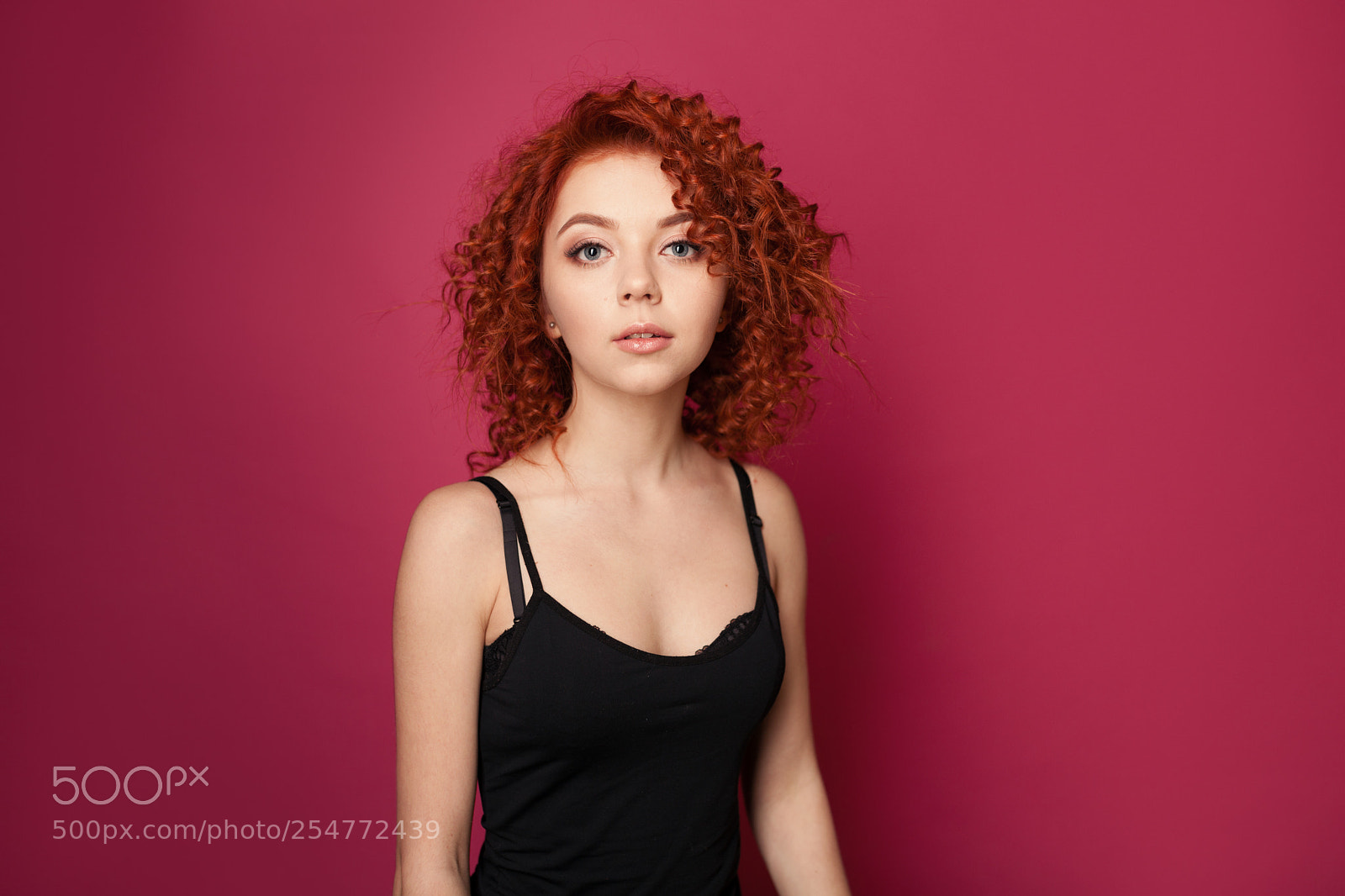 Canon EOS 5D Mark II sample photo. Cute curly girl in photography
