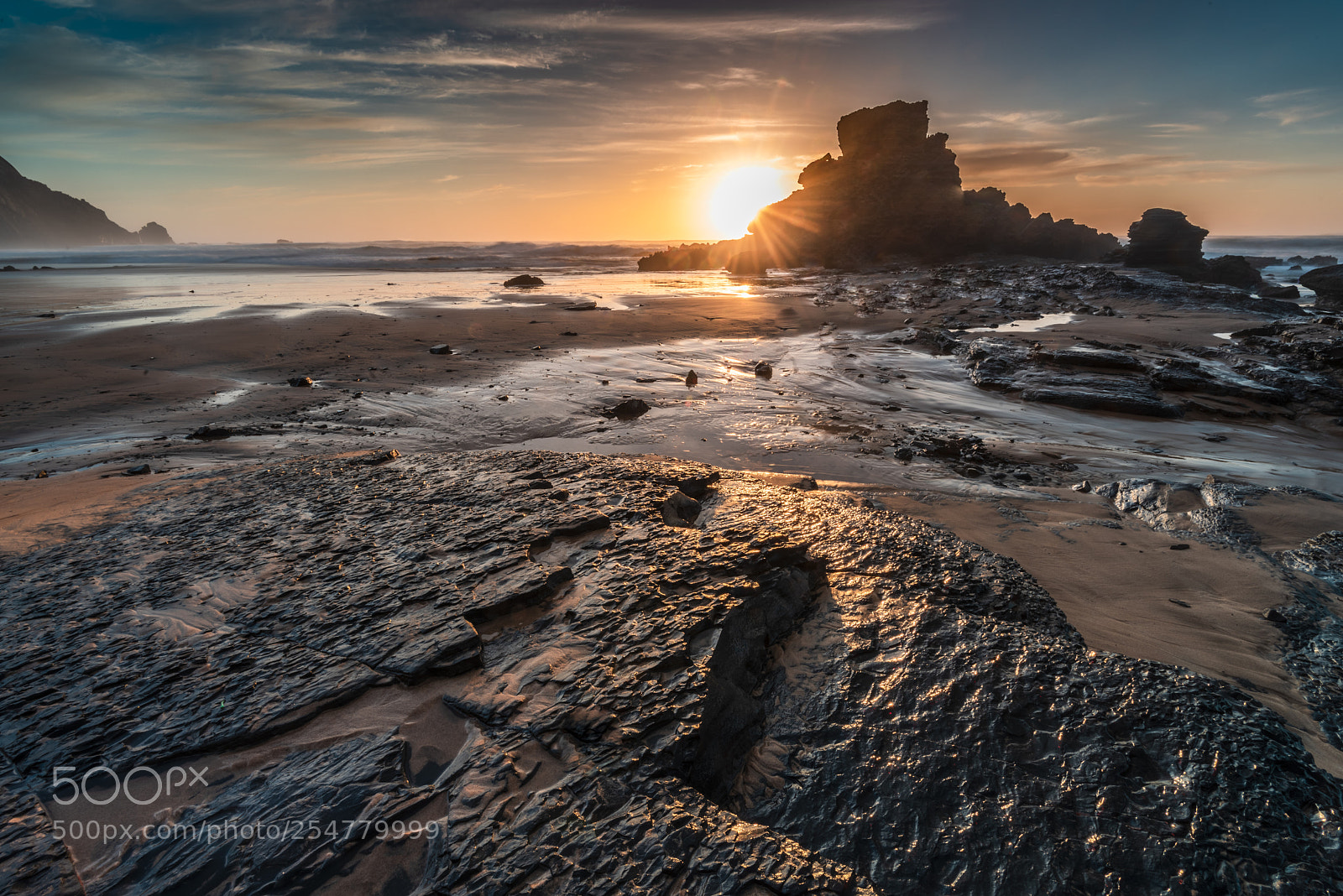Nikon D810 sample photo. Sunset at praia do photography