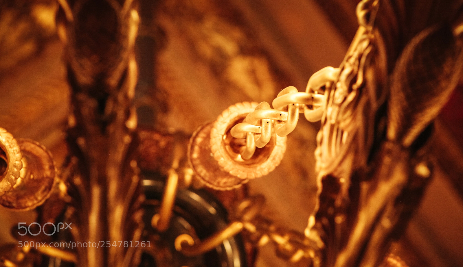 Canon EOS 5D Mark II sample photo. Gold chain photography