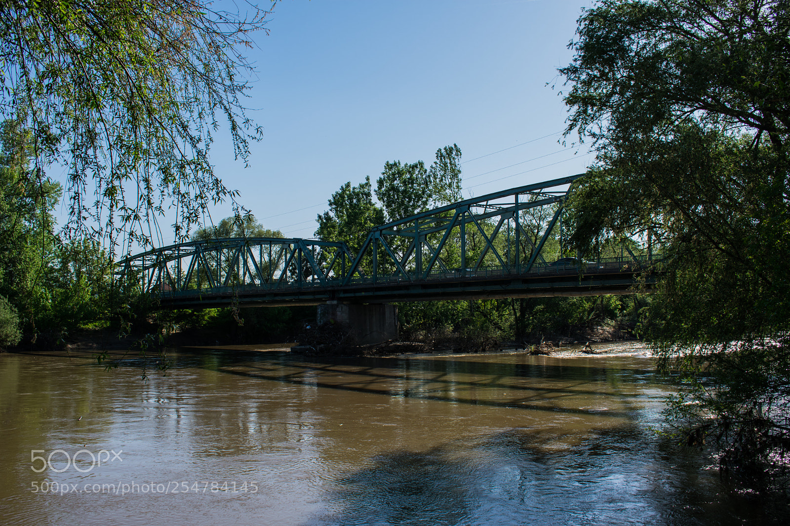 Nikon D3400 sample photo. Bridge, river and shadows photography