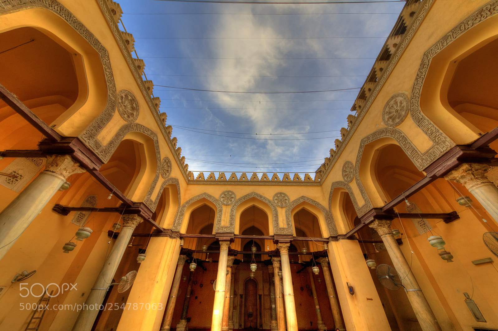 Canon EOS 5D Mark IV sample photo. Courtyard arches of al photography