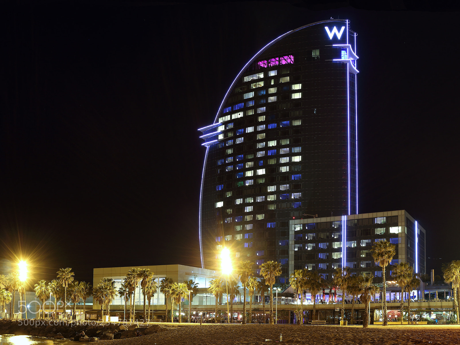 Canon EOS 100D (EOS Rebel SL1 / EOS Kiss X7) sample photo. W barcelona hotel photography