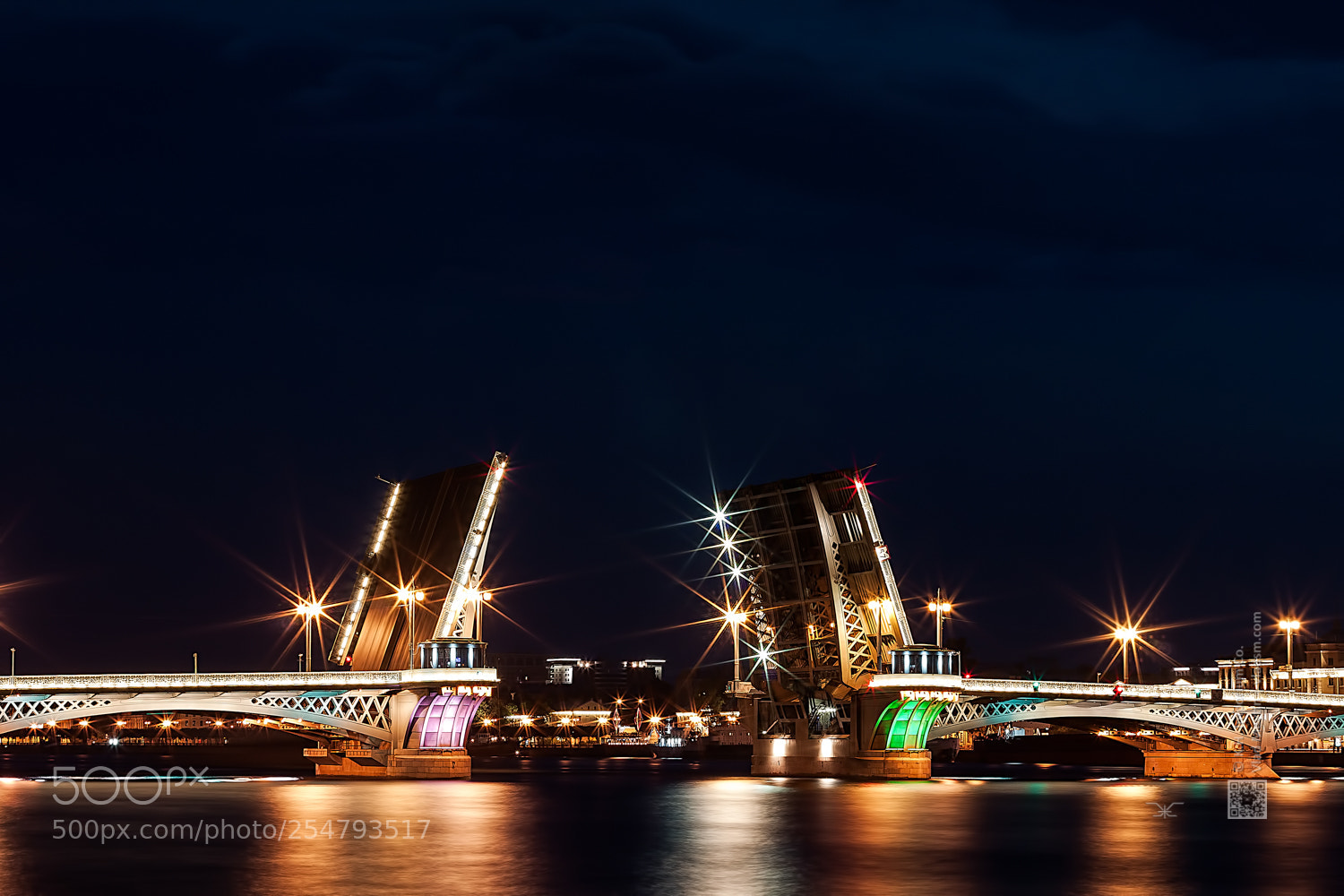 Canon EOS 500D (EOS Rebel T1i / EOS Kiss X3) sample photo. Bridge at night st photography