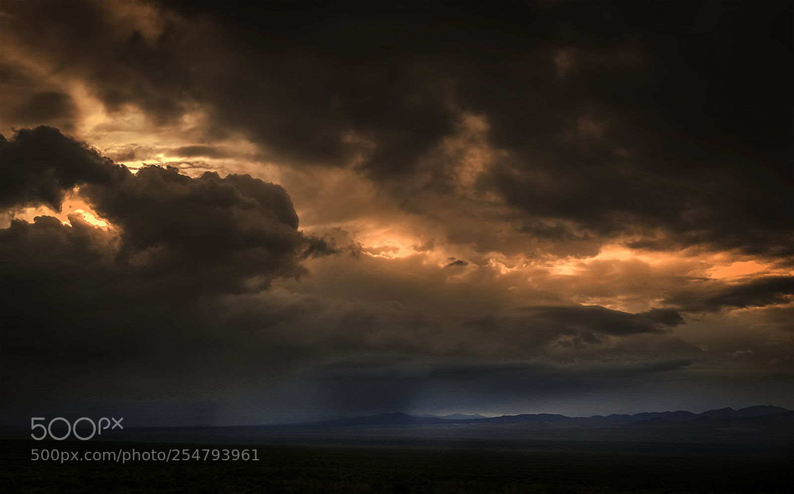 Nikon D7100 sample photo. Storm in desert photography