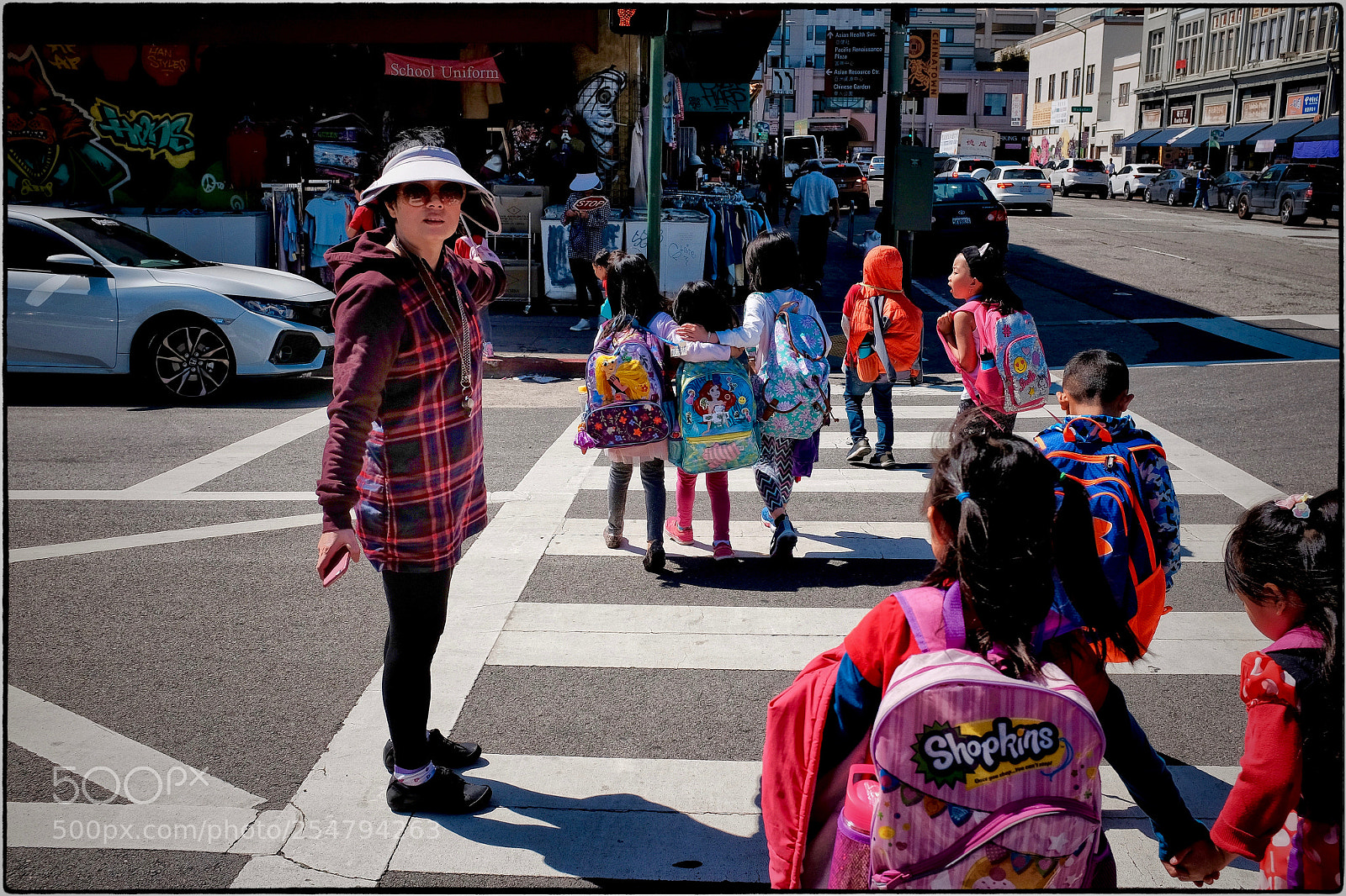Fujifilm X100T sample photo. Oakland chinatown - crossing photography