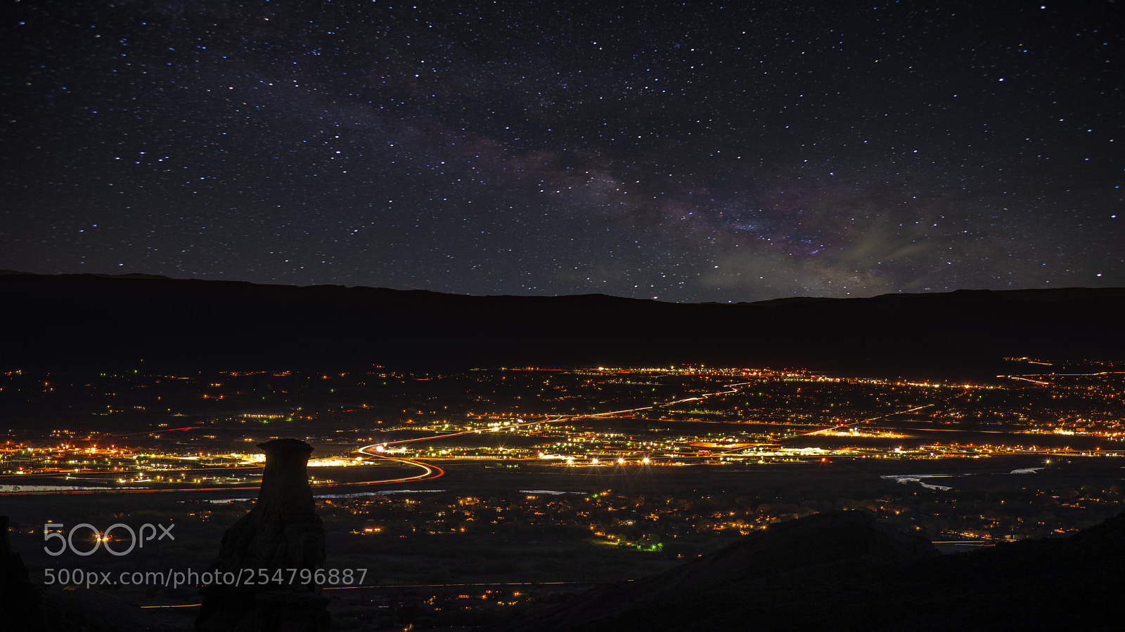 Nikon D810 sample photo. Milky way over grand photography