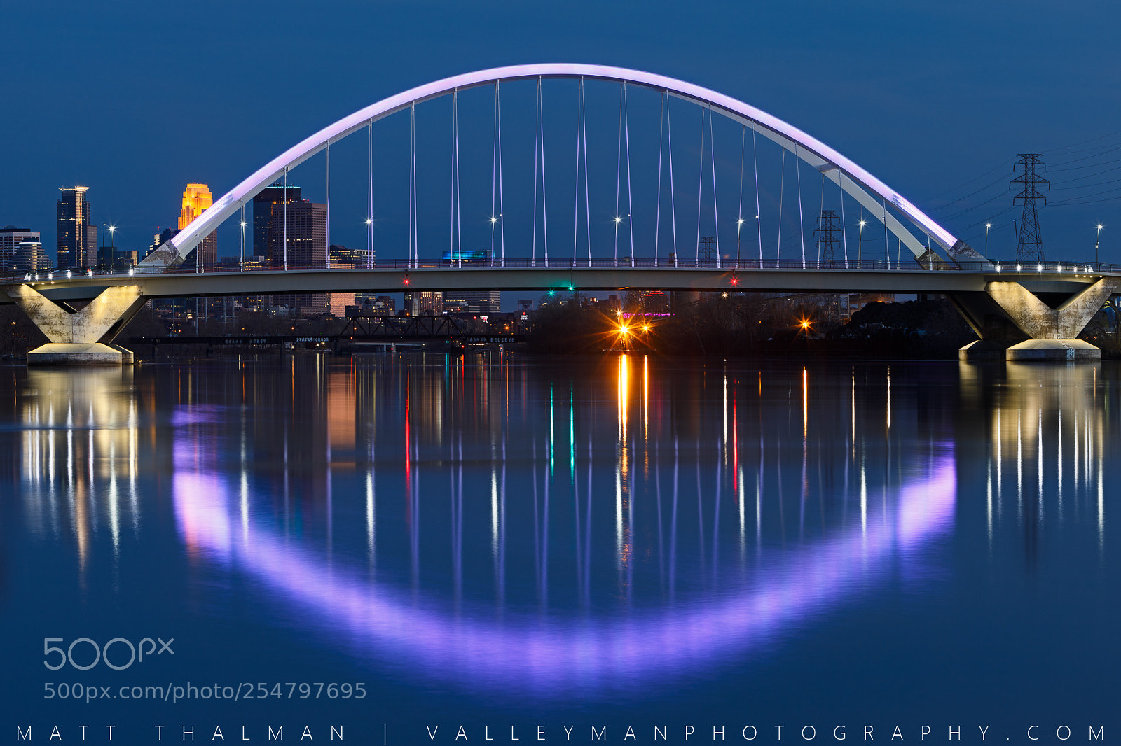 Canon EOS 5D Mark IV sample photo. Lowry bridge city reflection photography