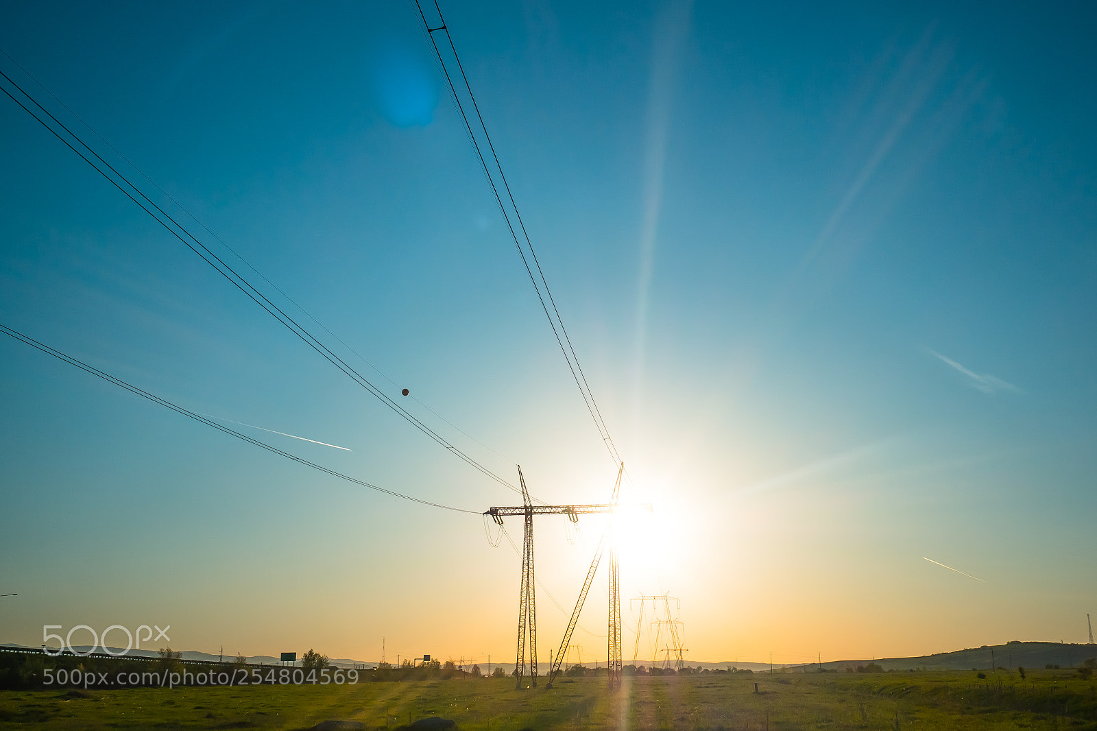 Olympus OM-D E-M10 sample photo. Powerline photography
