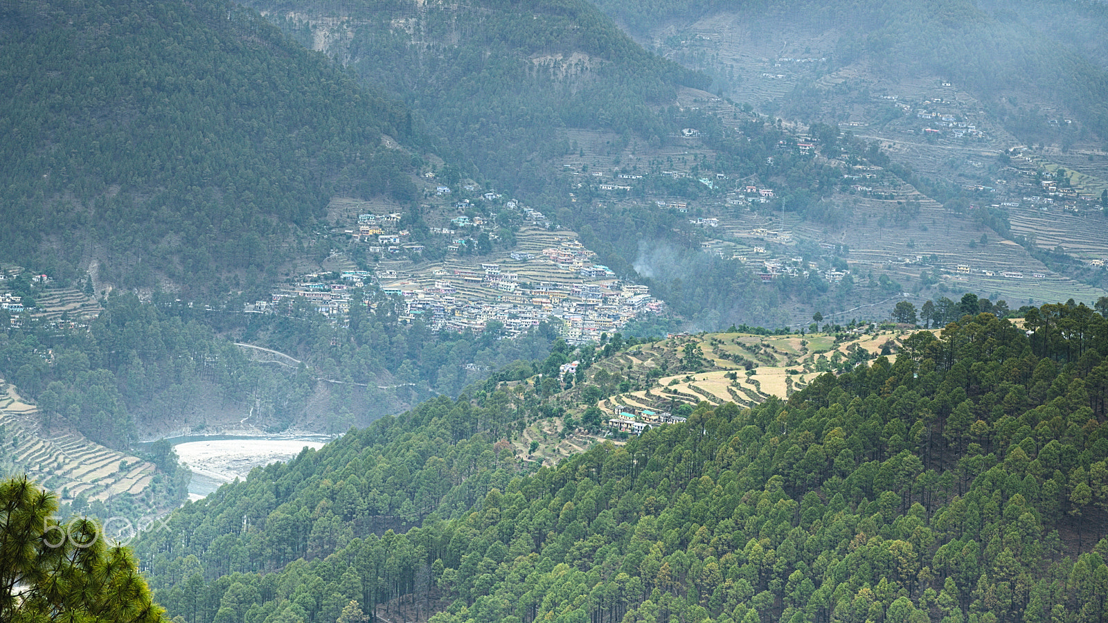 Nikon AF-S Nikkor 24-120mm F4G ED VR sample photo. Village in the hills photography