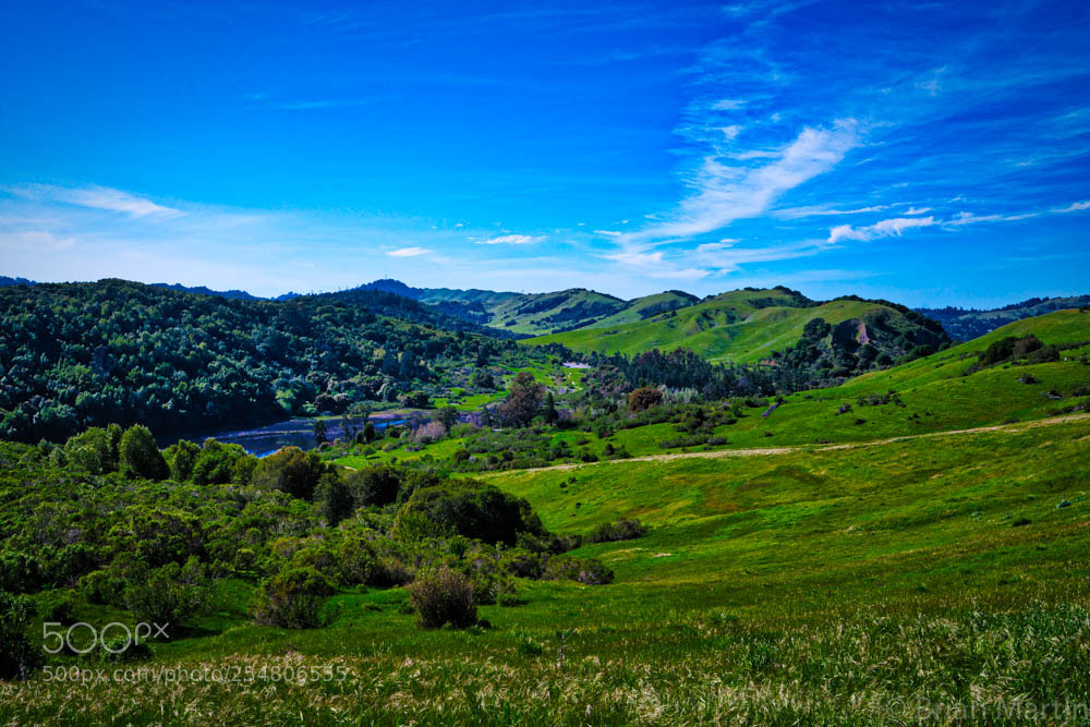 Sony a7R II sample photo. Green are the hills photography