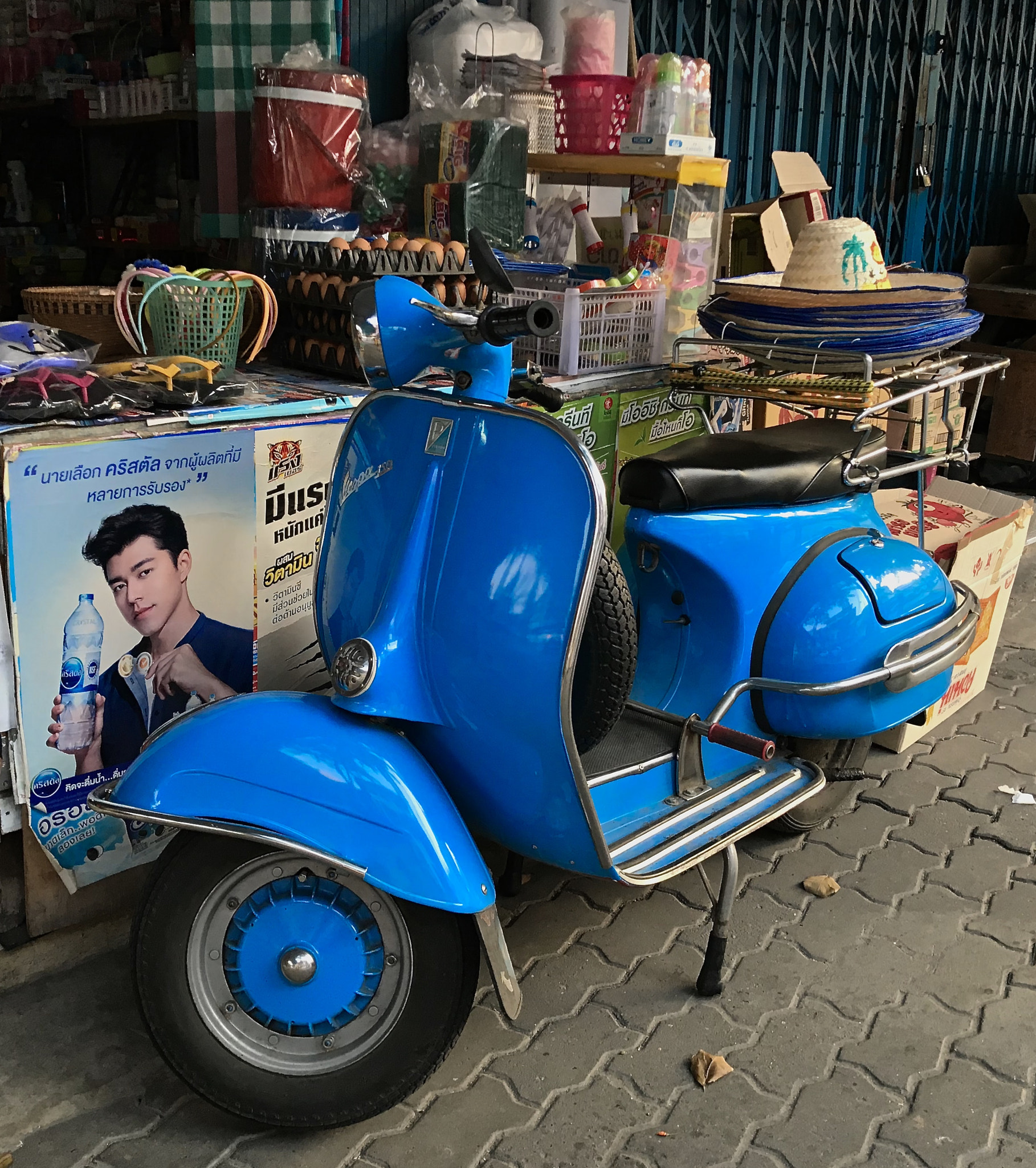 Apple iPad Pro (10.5-inch) sample photo. Blue vespa photography