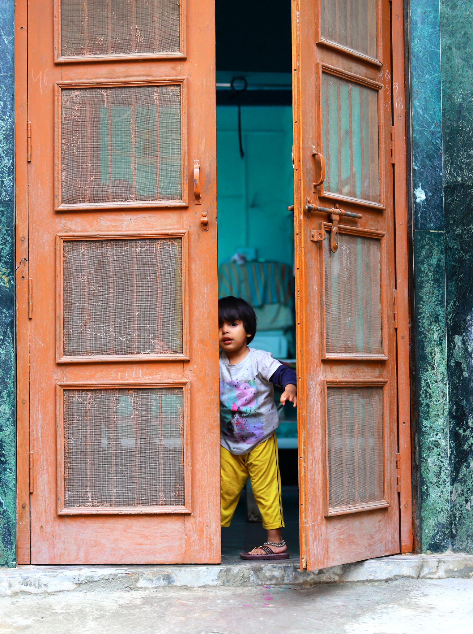 Canon EF 70-200mm F4L USM sample photo. The door photography