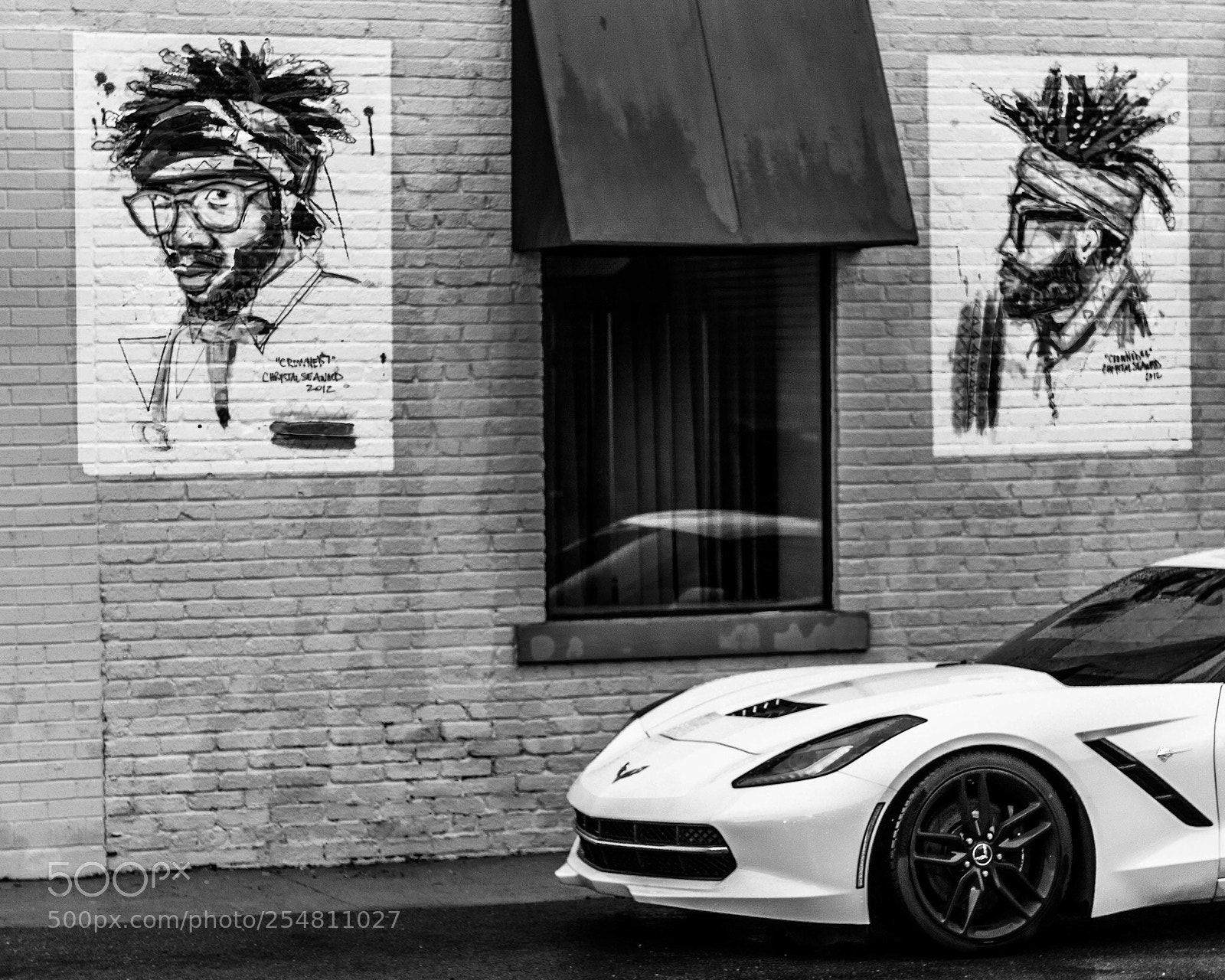 Canon EOS 80D sample photo. Corvette & street art photography