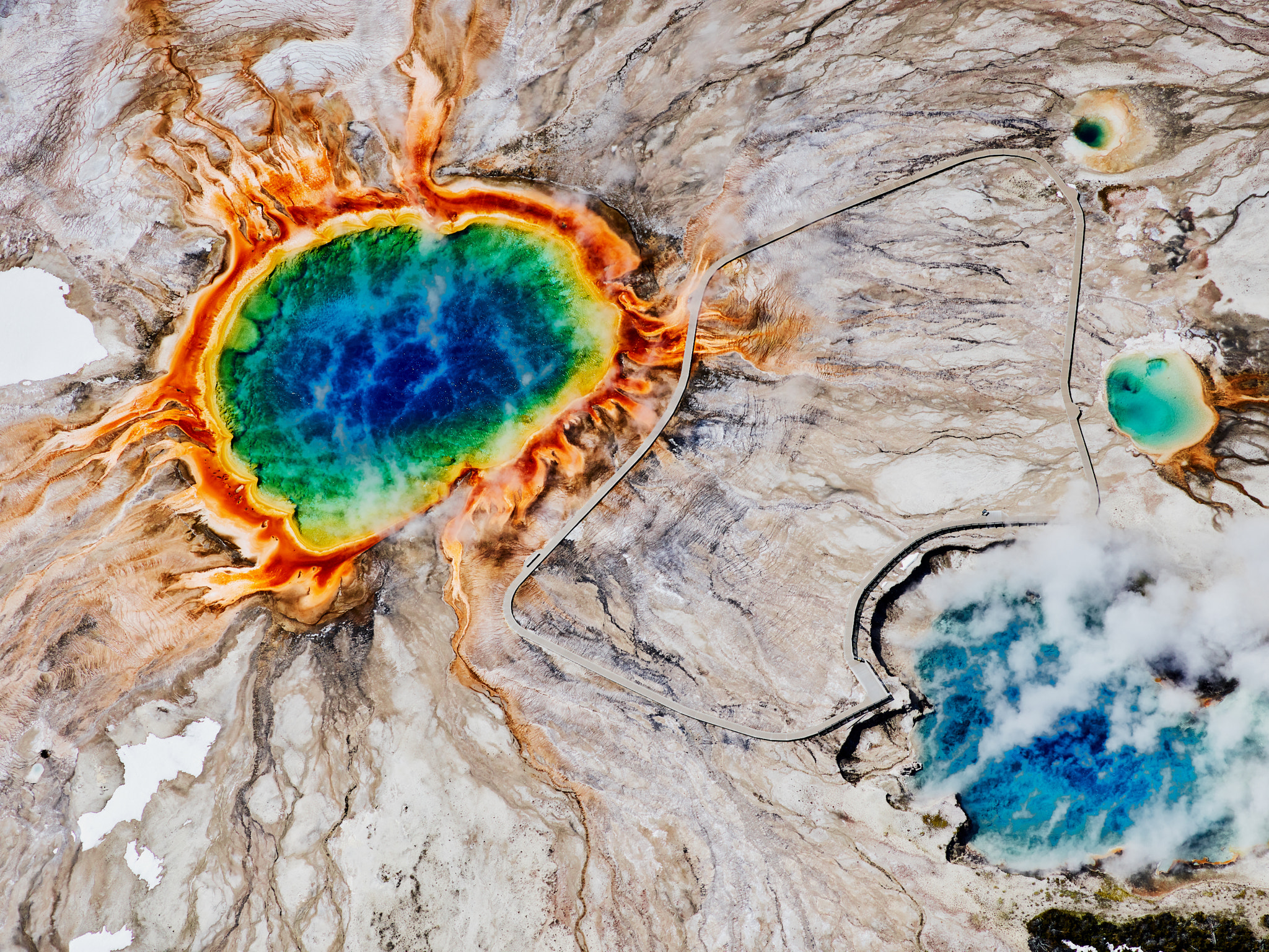 Phase One IQ3 100MP sample photo. Grand prismatic springs - yellowstone national par photography