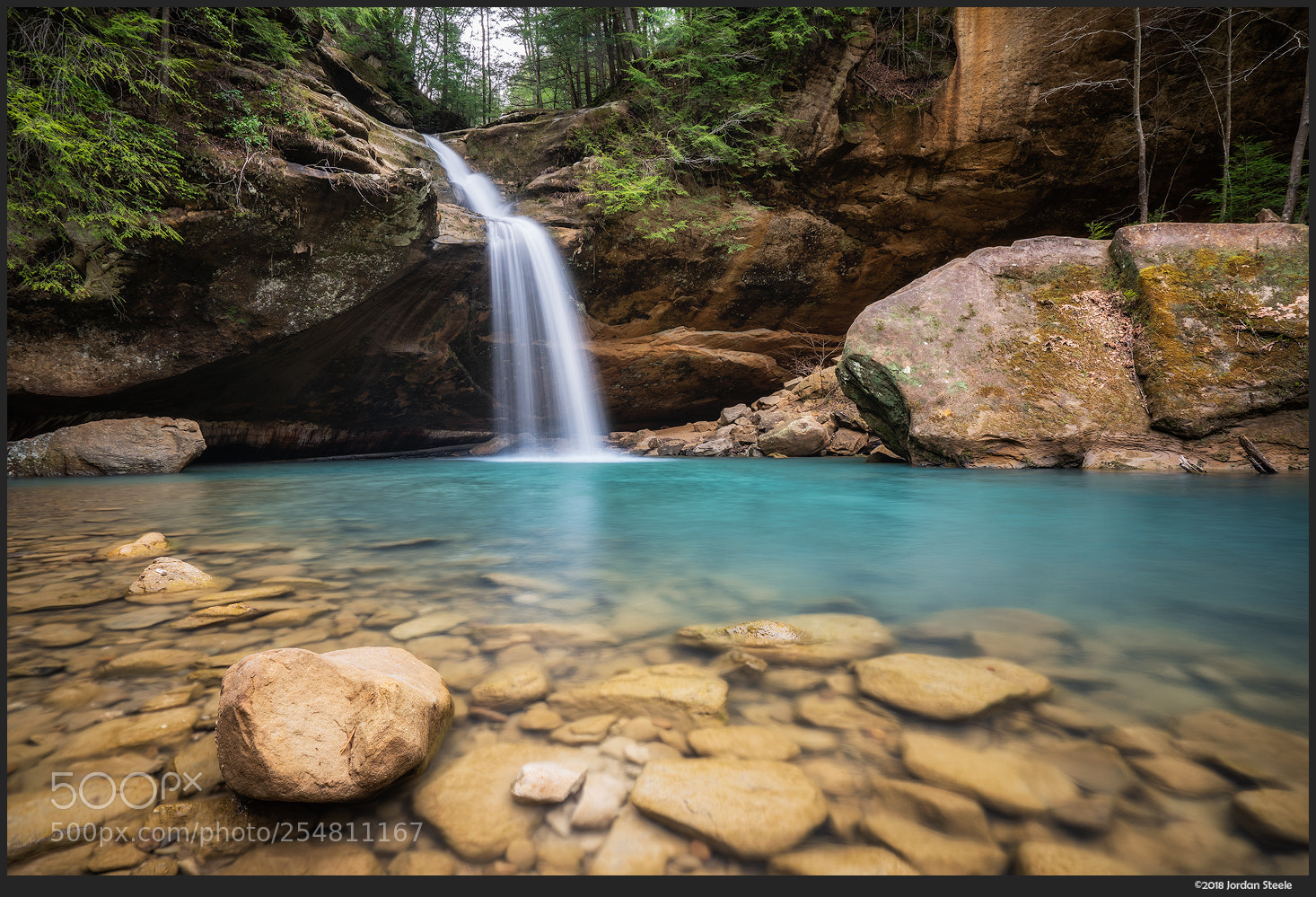 Sony a7 III sample photo. Lower falls, hocking hills photography