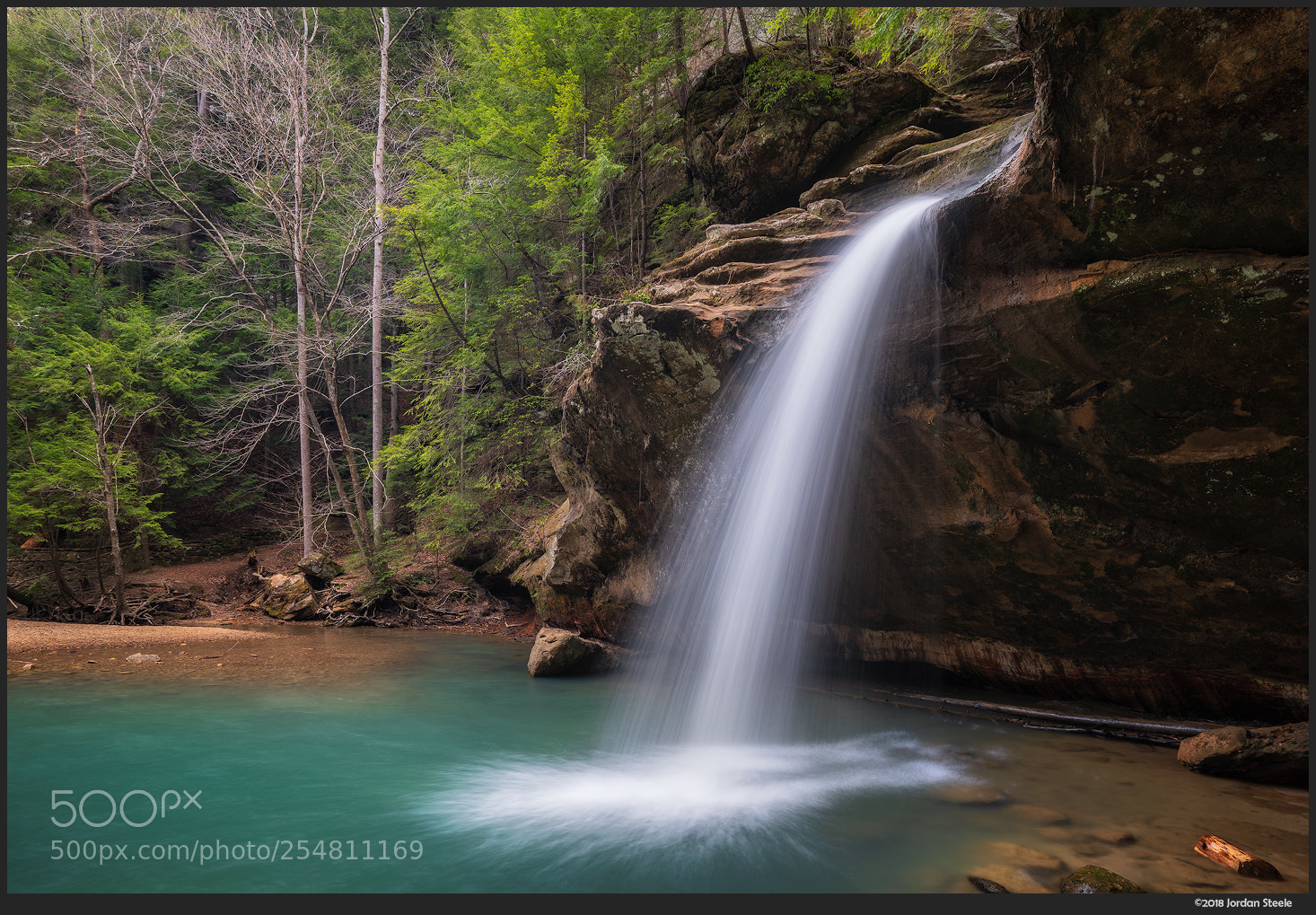 Sony a7 III sample photo. Lower falls, hocking hills photography