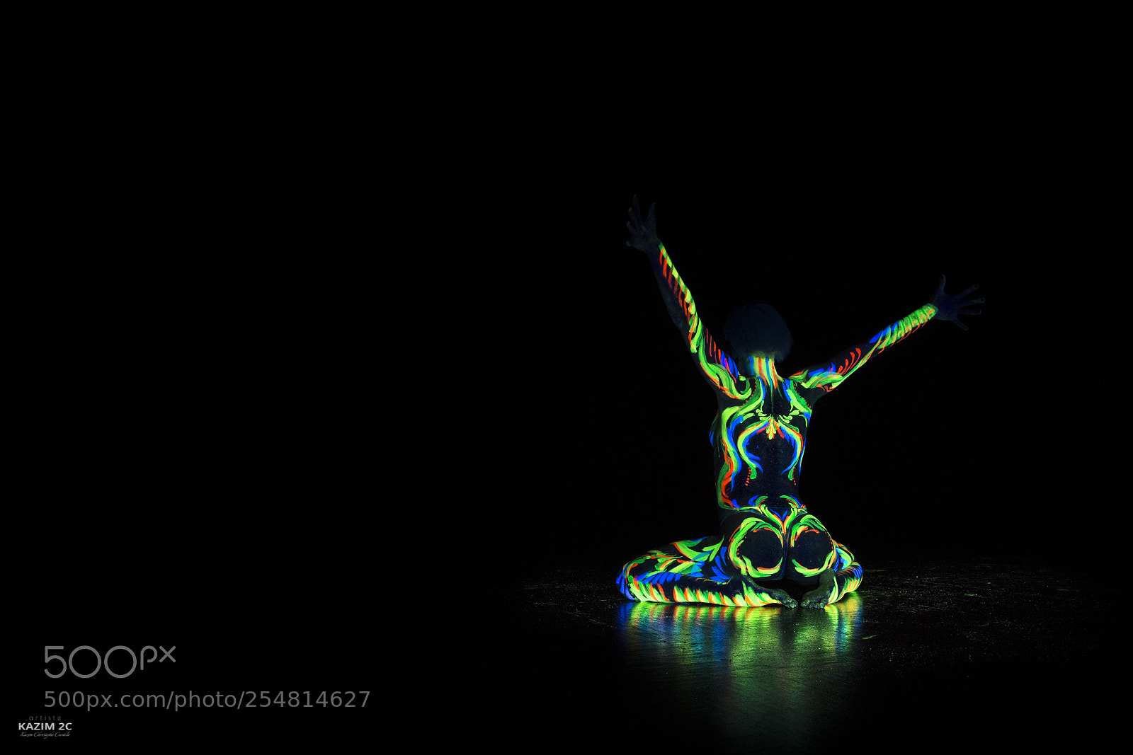 Nikon D7200 sample photo. Black light show photography