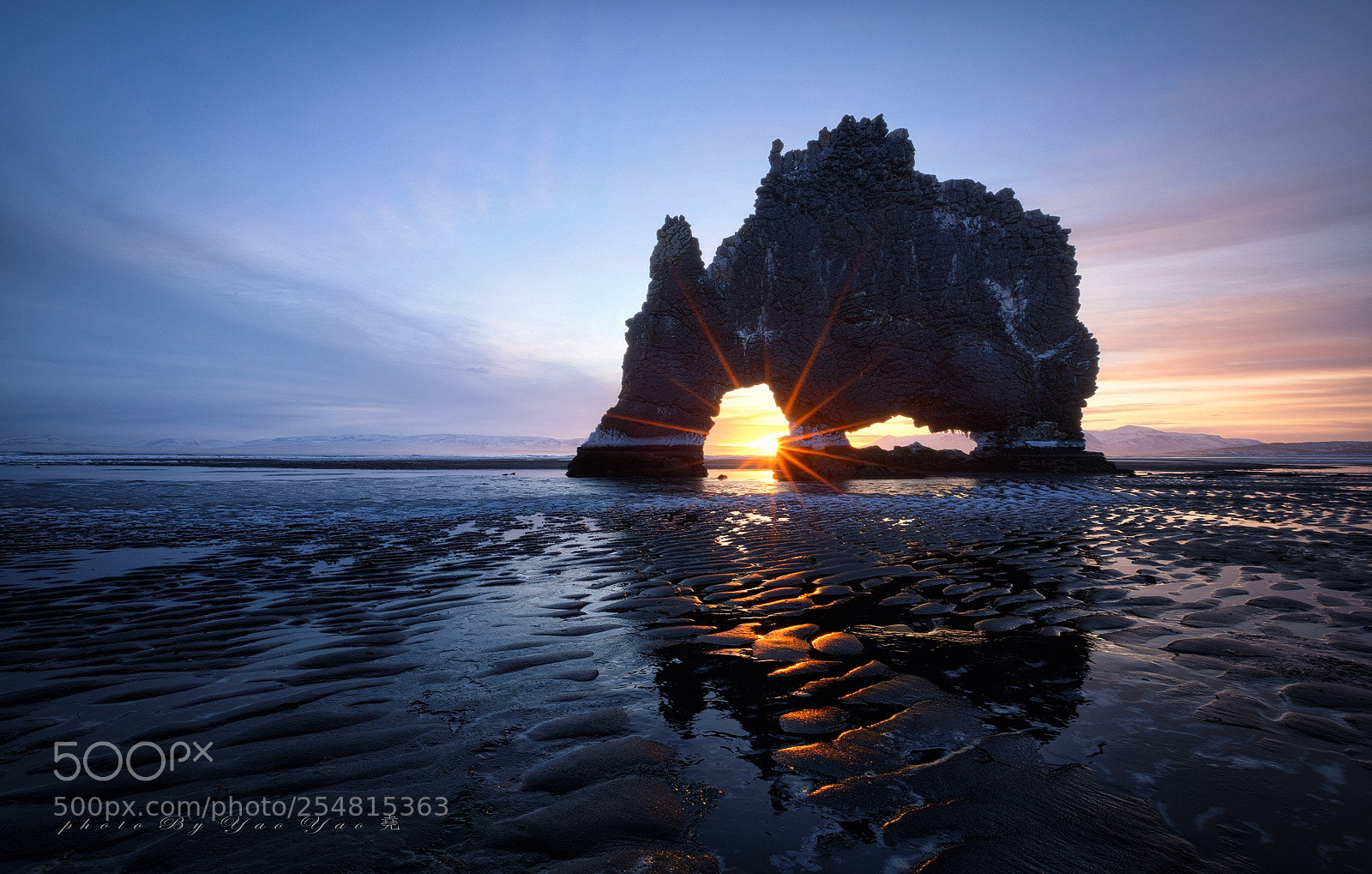 Canon EOS 5DS R sample photo. Sunrise -hvitserkur -iceland  photography