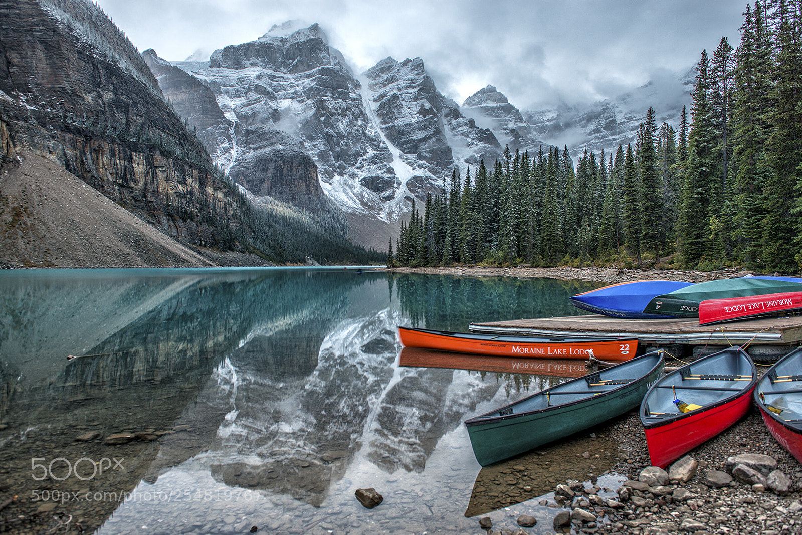 Nikon D800E sample photo. Moraine lake canoes photography