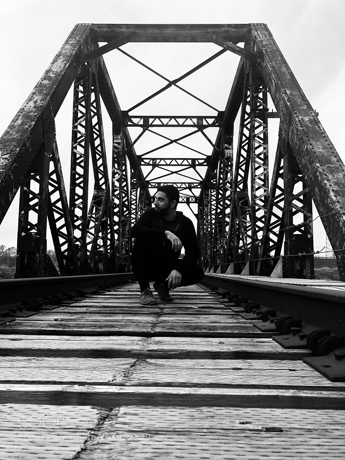 Apple iPhone X sample photo. Old train tracks  photography