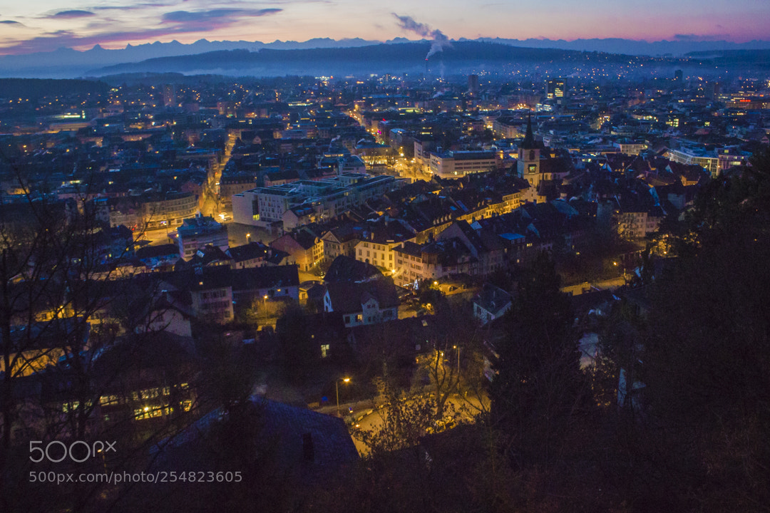 Canon EOS 550D (EOS Rebel T2i / EOS Kiss X4) sample photo. Bienne at night photography