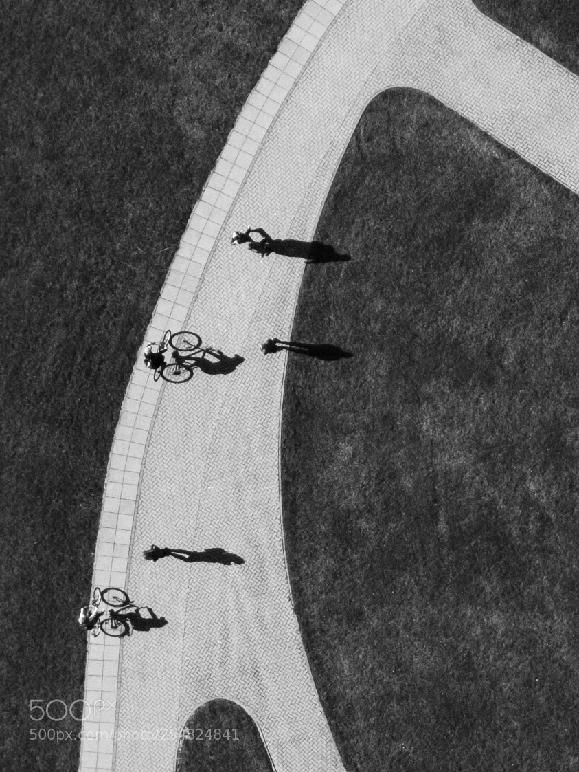 DJI FC220 sample photo. Man has a shadow photography