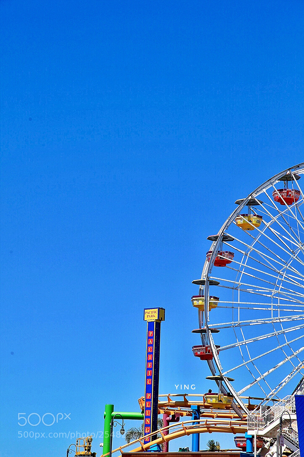 Canon EOS 5D Mark II sample photo. Santa monica wheel photography