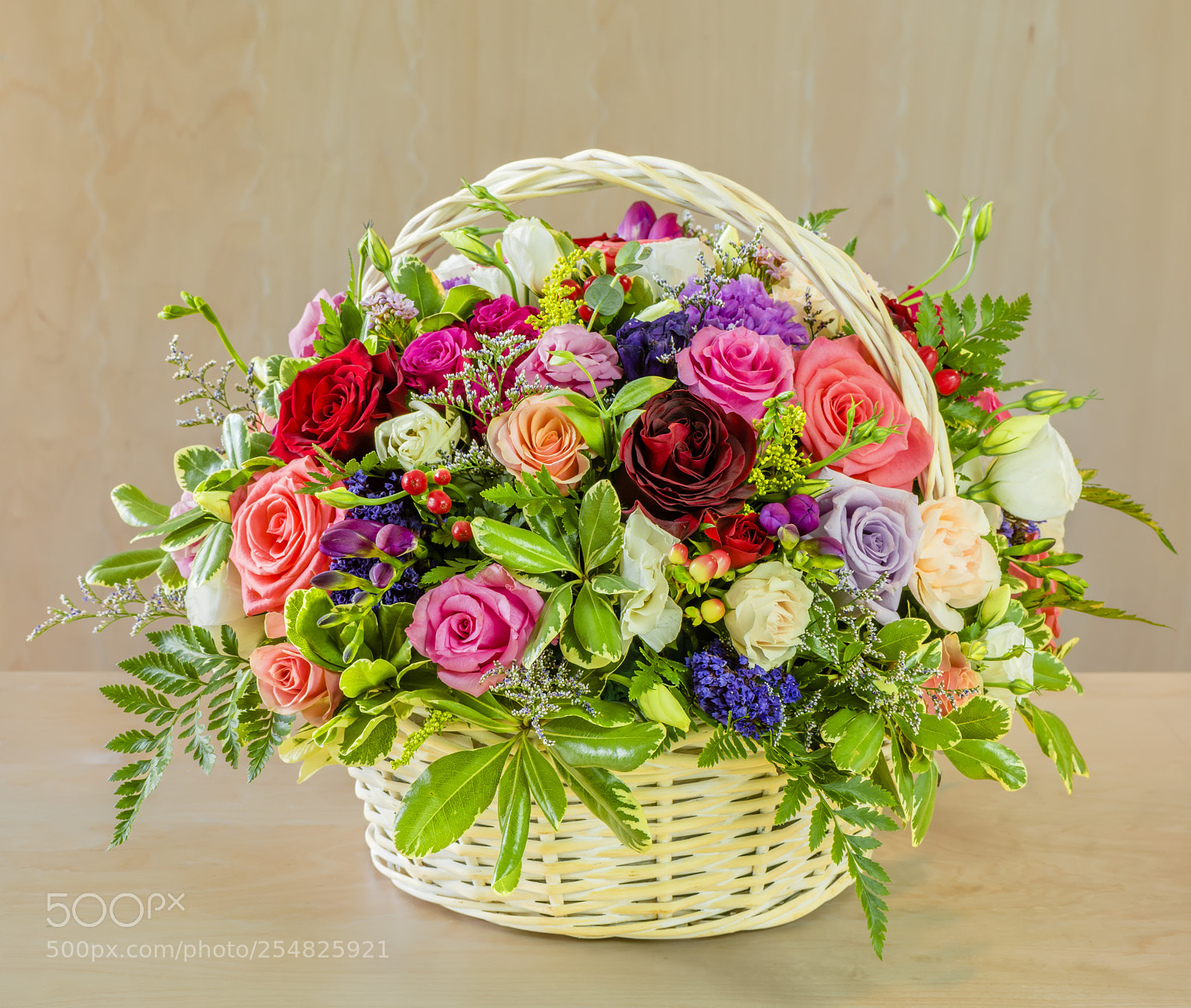 Nikon D810 sample photo. Basket of flowers for photography