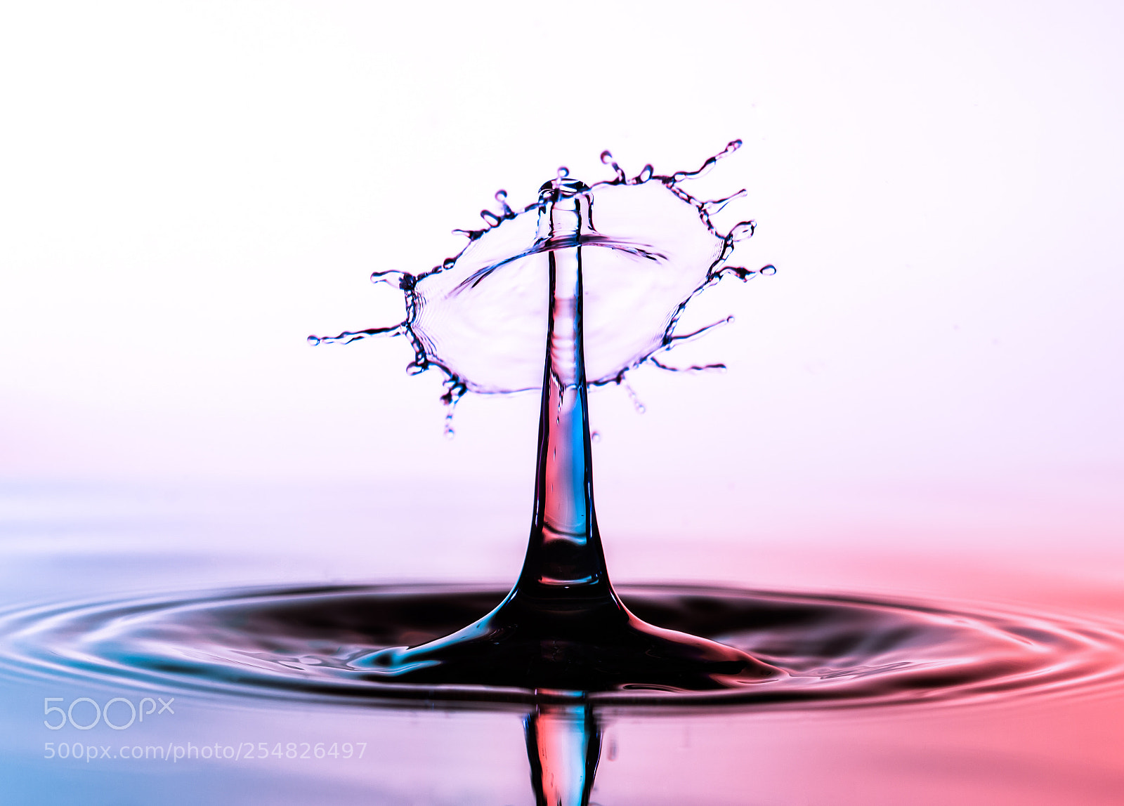 Canon EOS 70D sample photo. Water drop collision photography