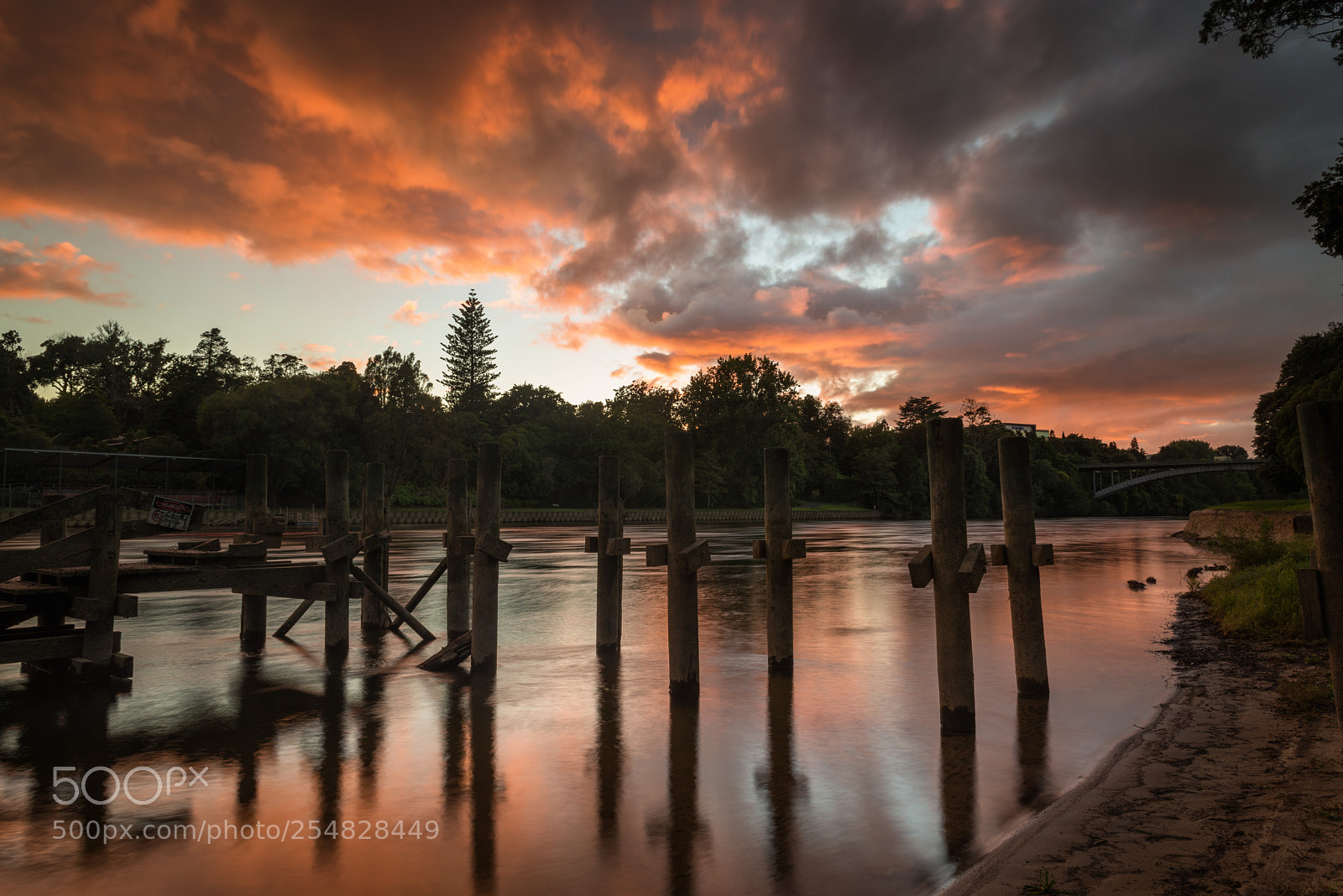 Nikon D800 sample photo. Sunrise over the waikato photography