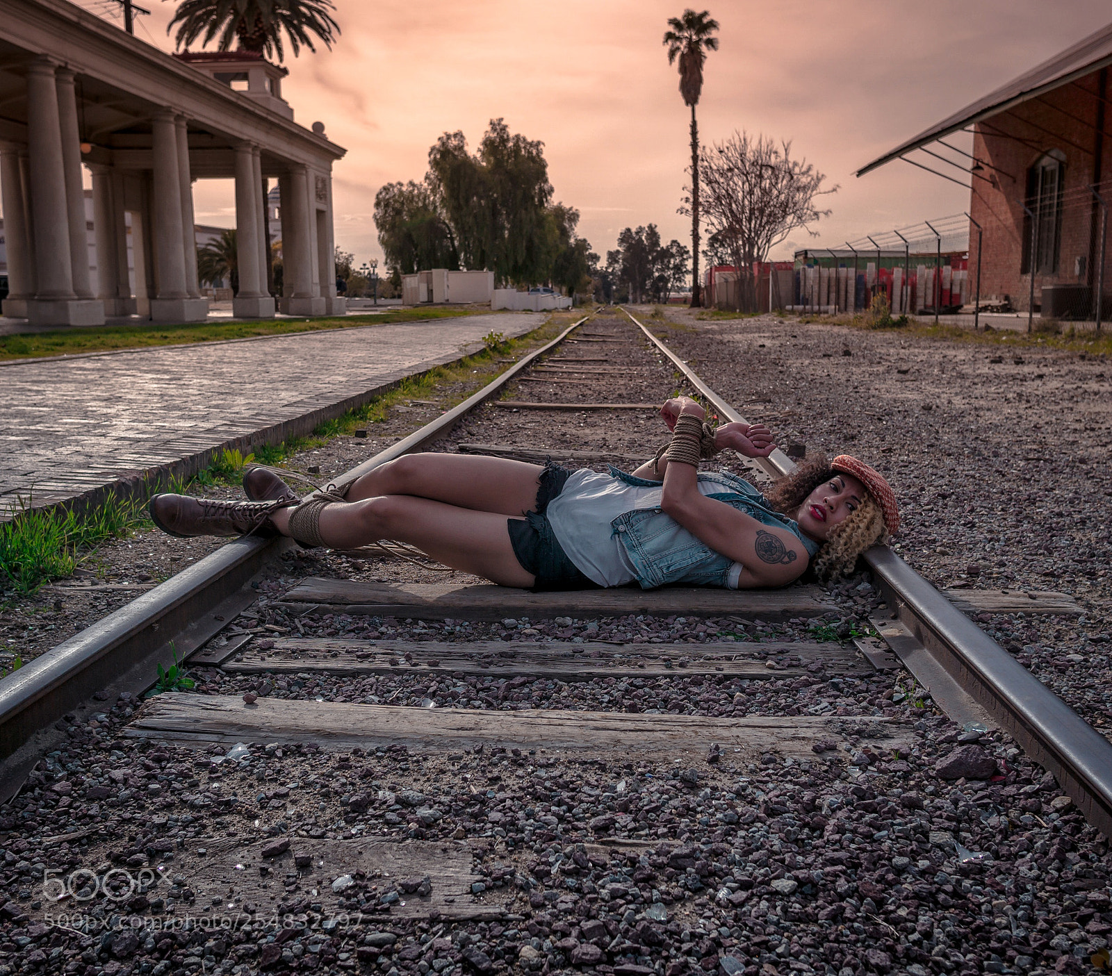 Sony a6000 sample photo. Train tracks photography