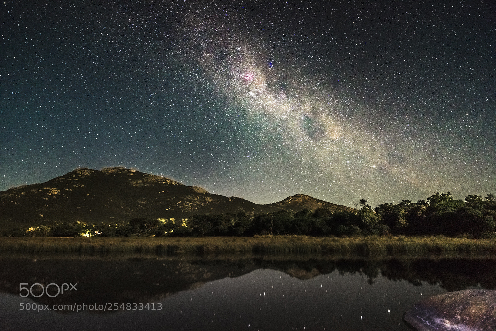 Nikon D810 sample photo. Milky way over tidal photography