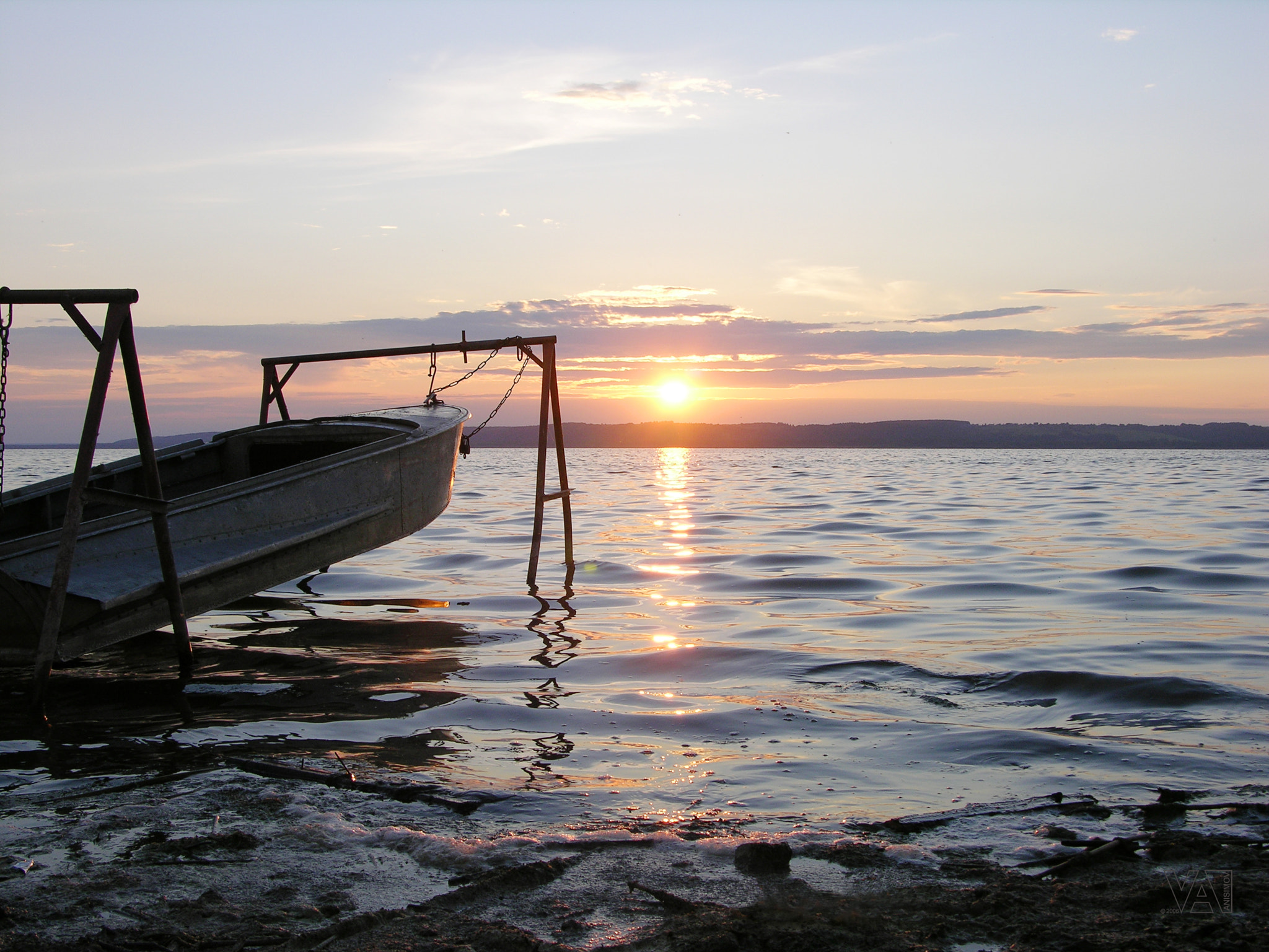 Nikon E8700 sample photo. Sunset over the galich lake photography