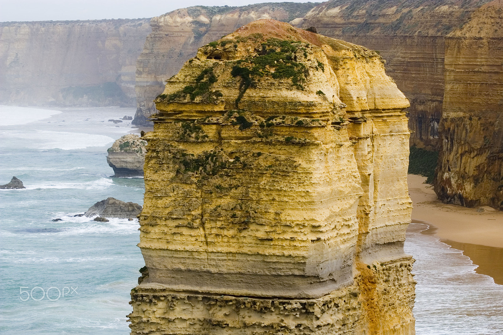 Pentax K100D sample photo. The 12 apostles rock formations tower photography