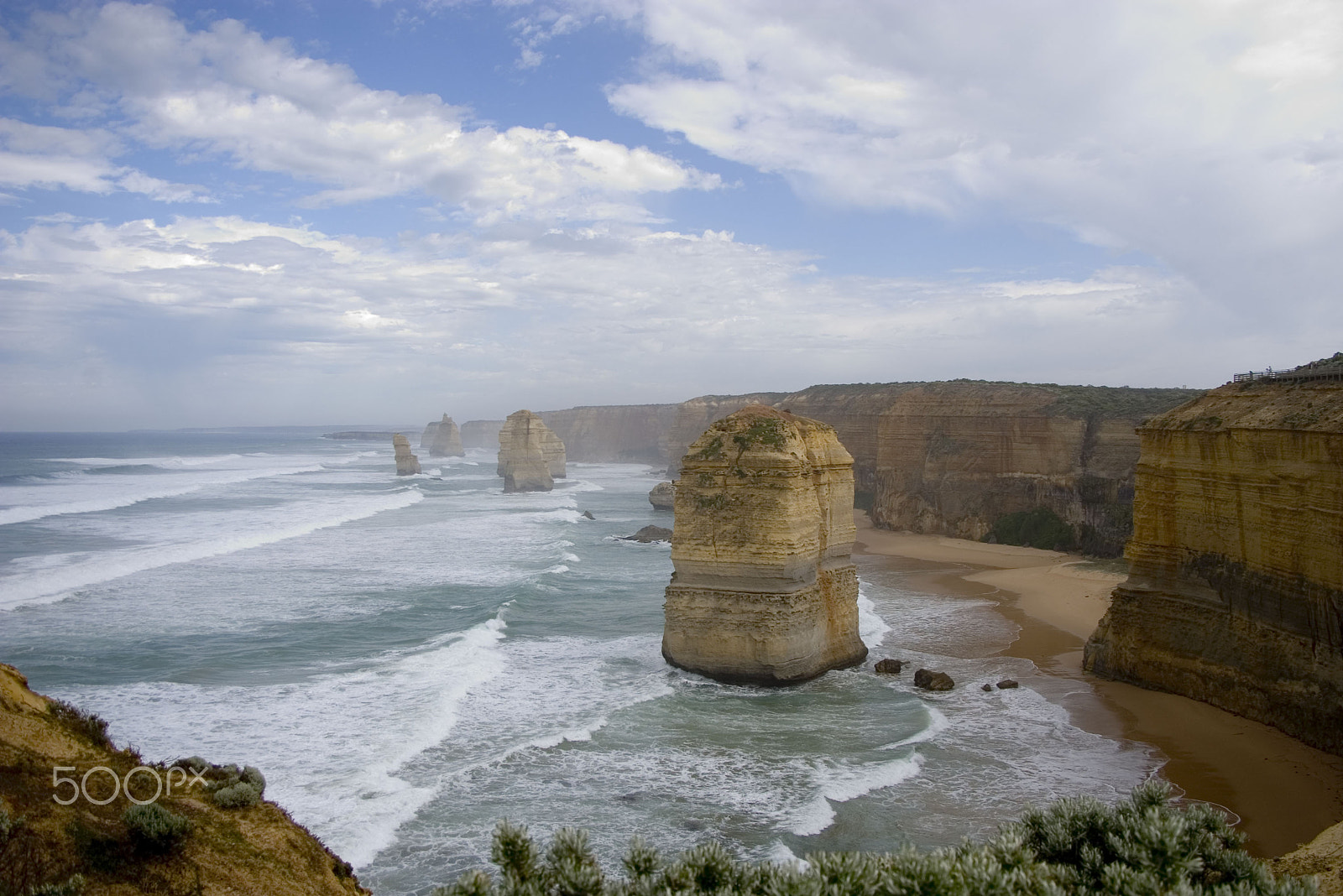 Pentax K100D sample photo. The 12 apostles rock formations landscape photography