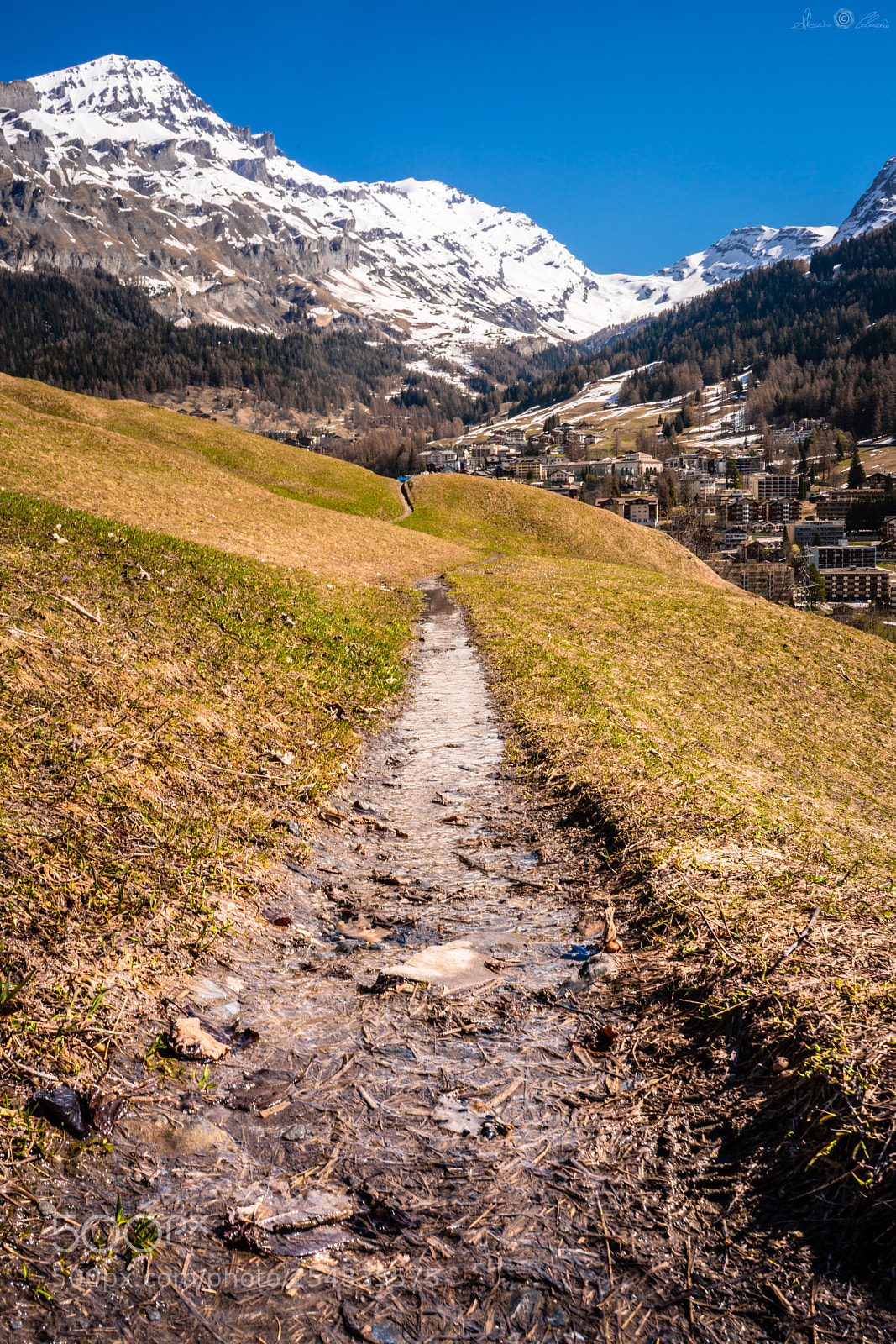 Sony a9 sample photo. Leukerbad  photography